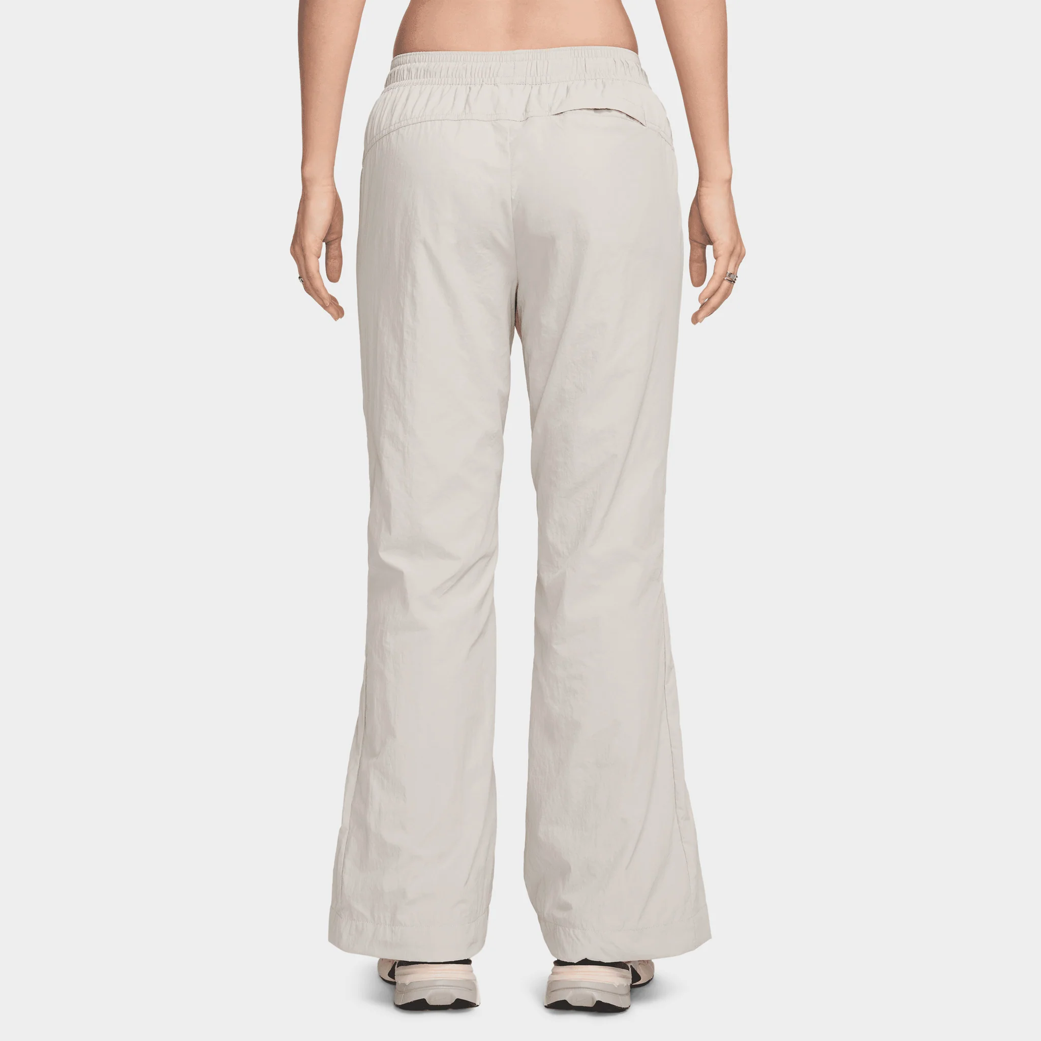 Nike Sportswear Women's Mid-Rise Repel Zip Pants Lt Iron Ore / White