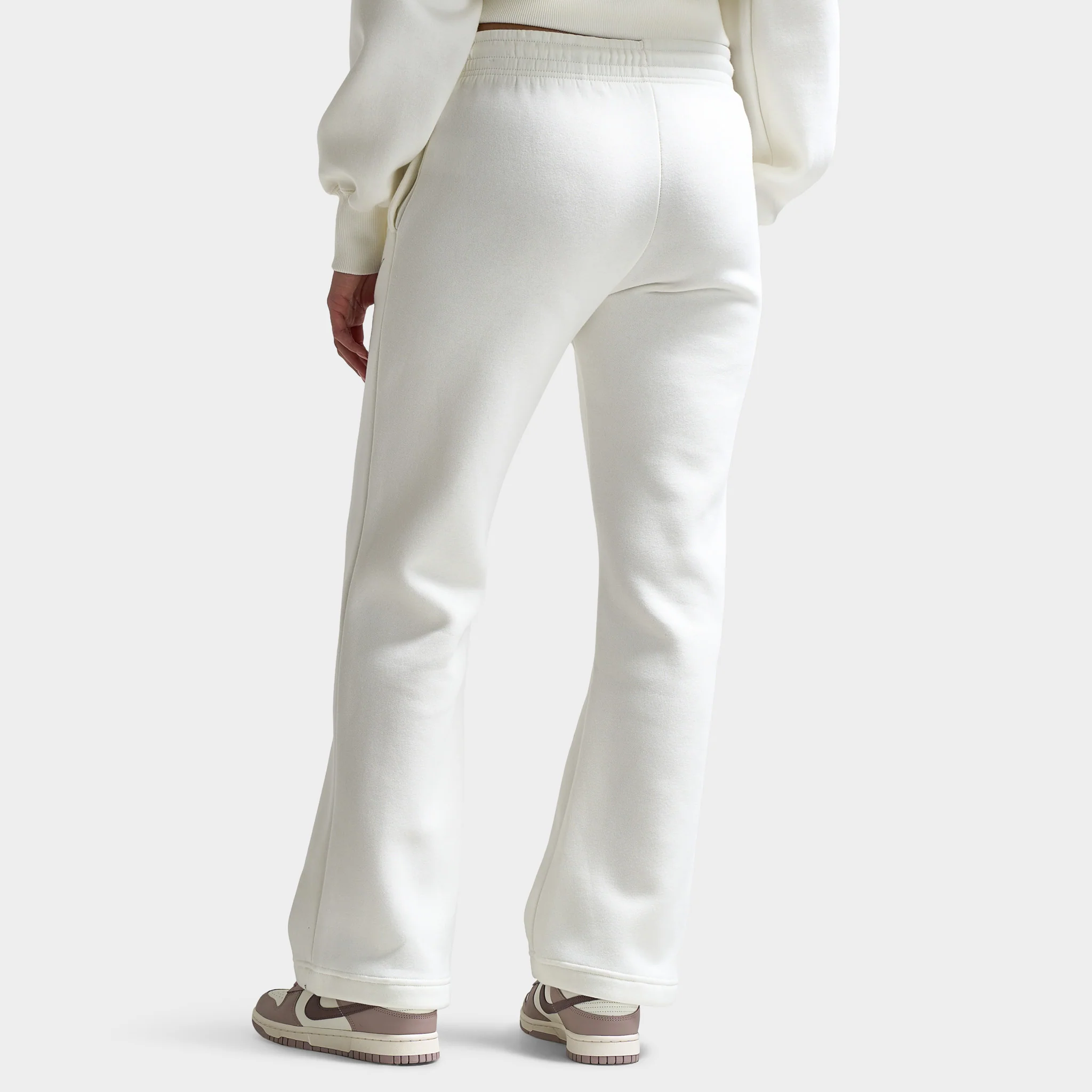 Nike Sportswear Women's Phoenix Fleece Mid-Rise Open-Hem Pants Sail / Black