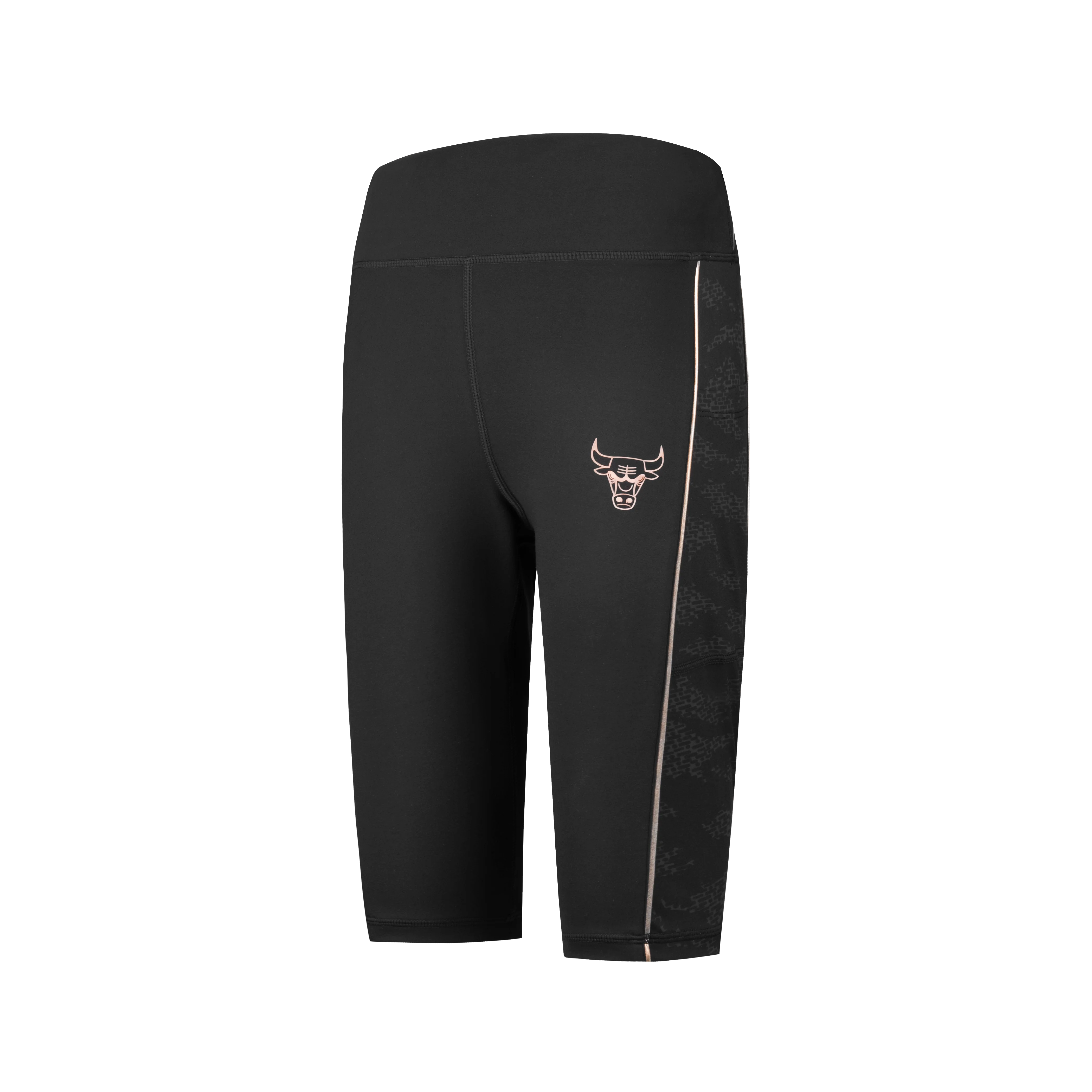 NBA Team Logo Meta Print Bike Leggngs - Chicago Bulls