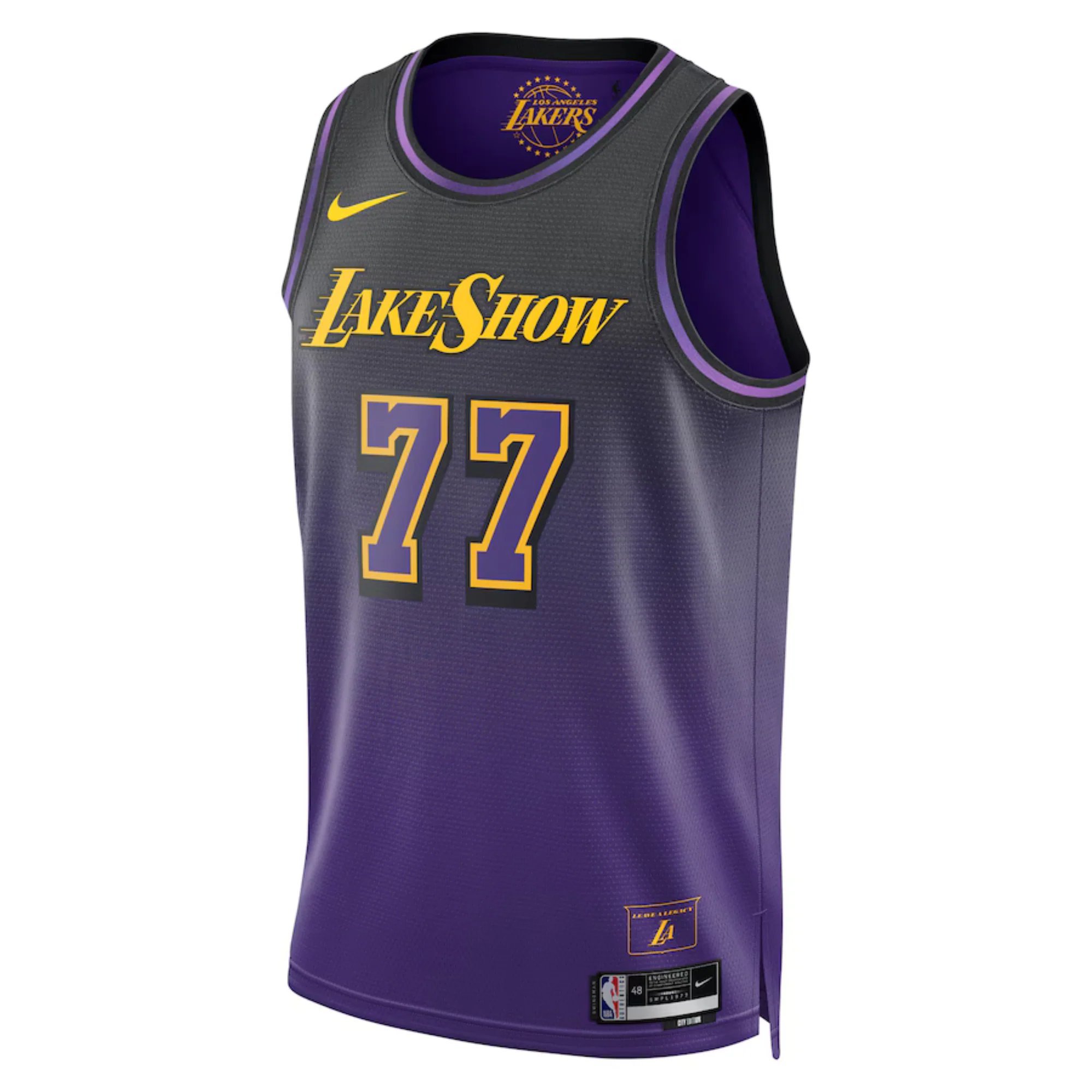 Los Angeles Lakers Luka Dončić Nike Gold Swingman Jersey - City Edition
