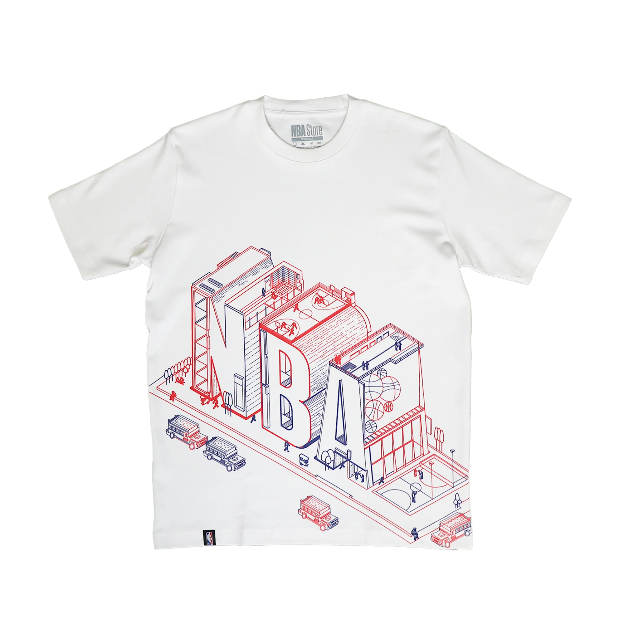 NBA Philippines Building Tee - White