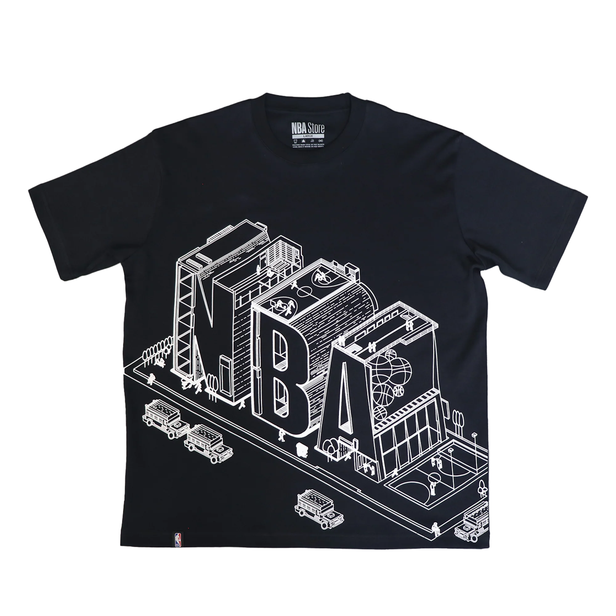 NBA Philippines Building Tee - Black