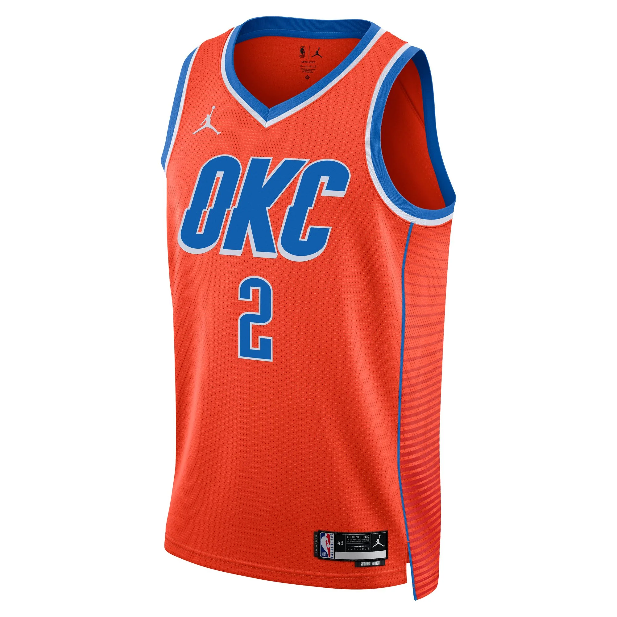 Shai Gilgeous-alexander Oklahoma City Thunder Statement Edition Men's Jordan Dri-FIT NBA Swingman Jersey