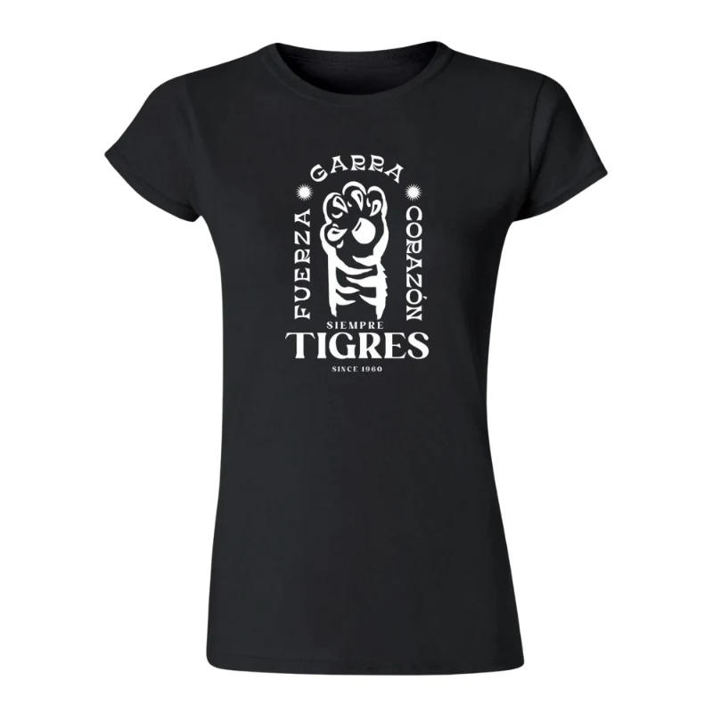 TSHIRT TIGRES GARRA NEGRA DAMA