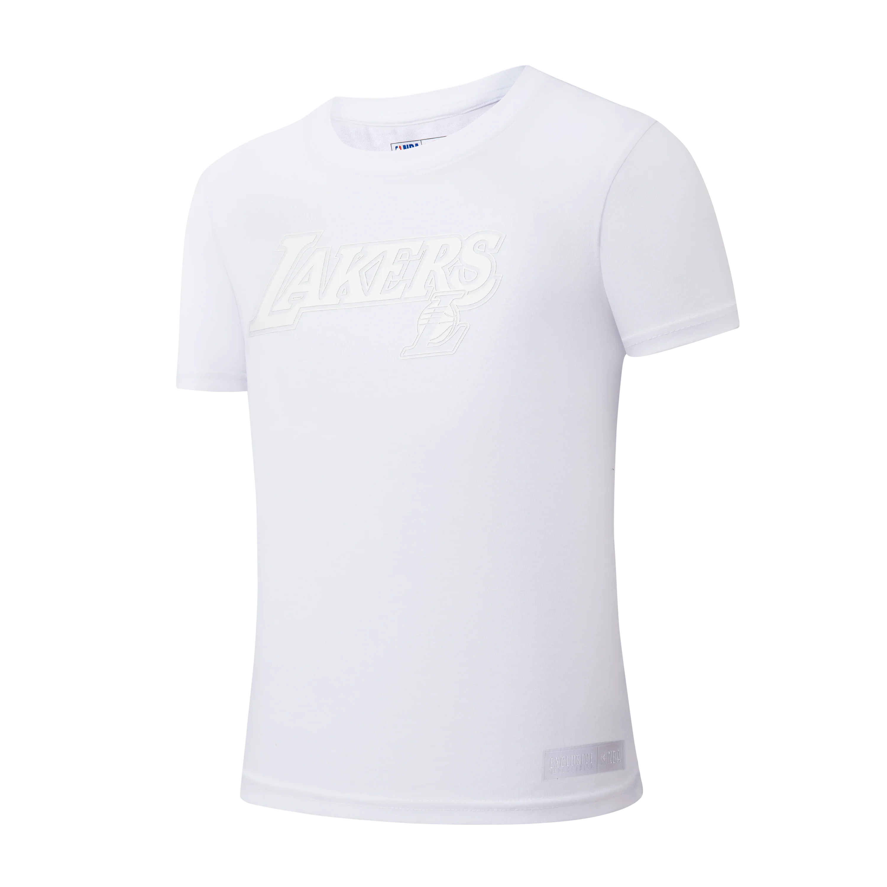 NBA Front HD High Relief Print Loose Fit T-Shirt - LAKERS