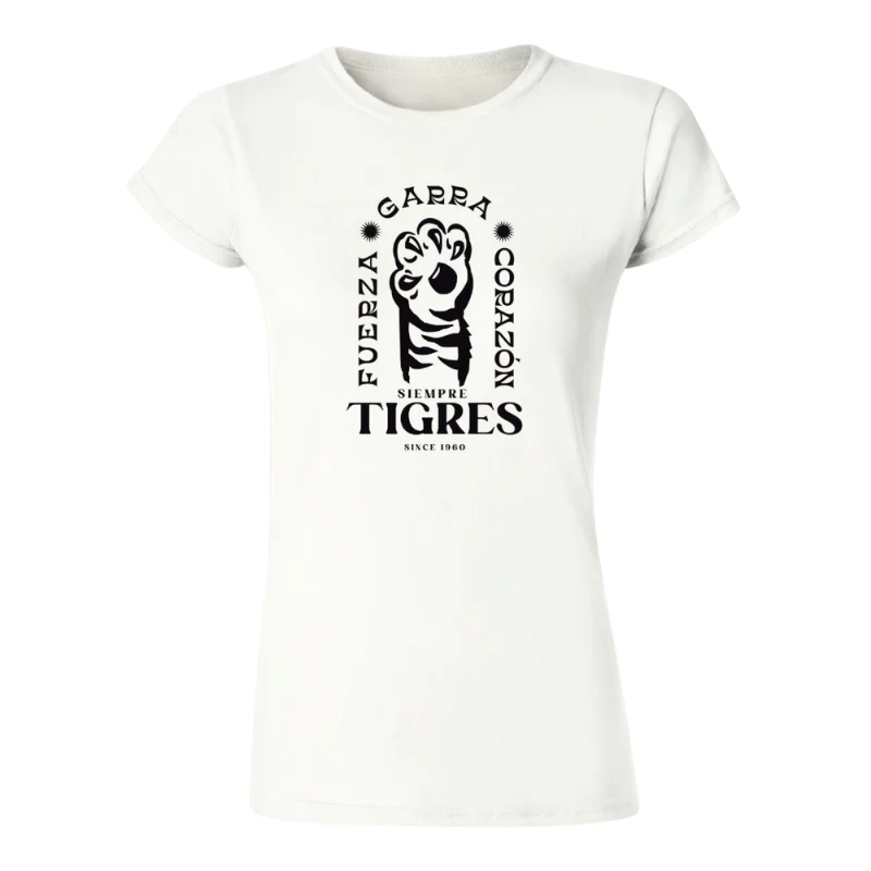 TSHIRT TIGRES GARRA BLANCA DAMA