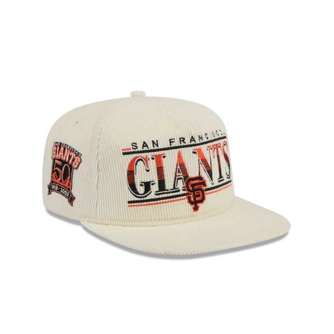 New Era San Francisco Giants Corduroy Throwback The Golfer Snapback Hat