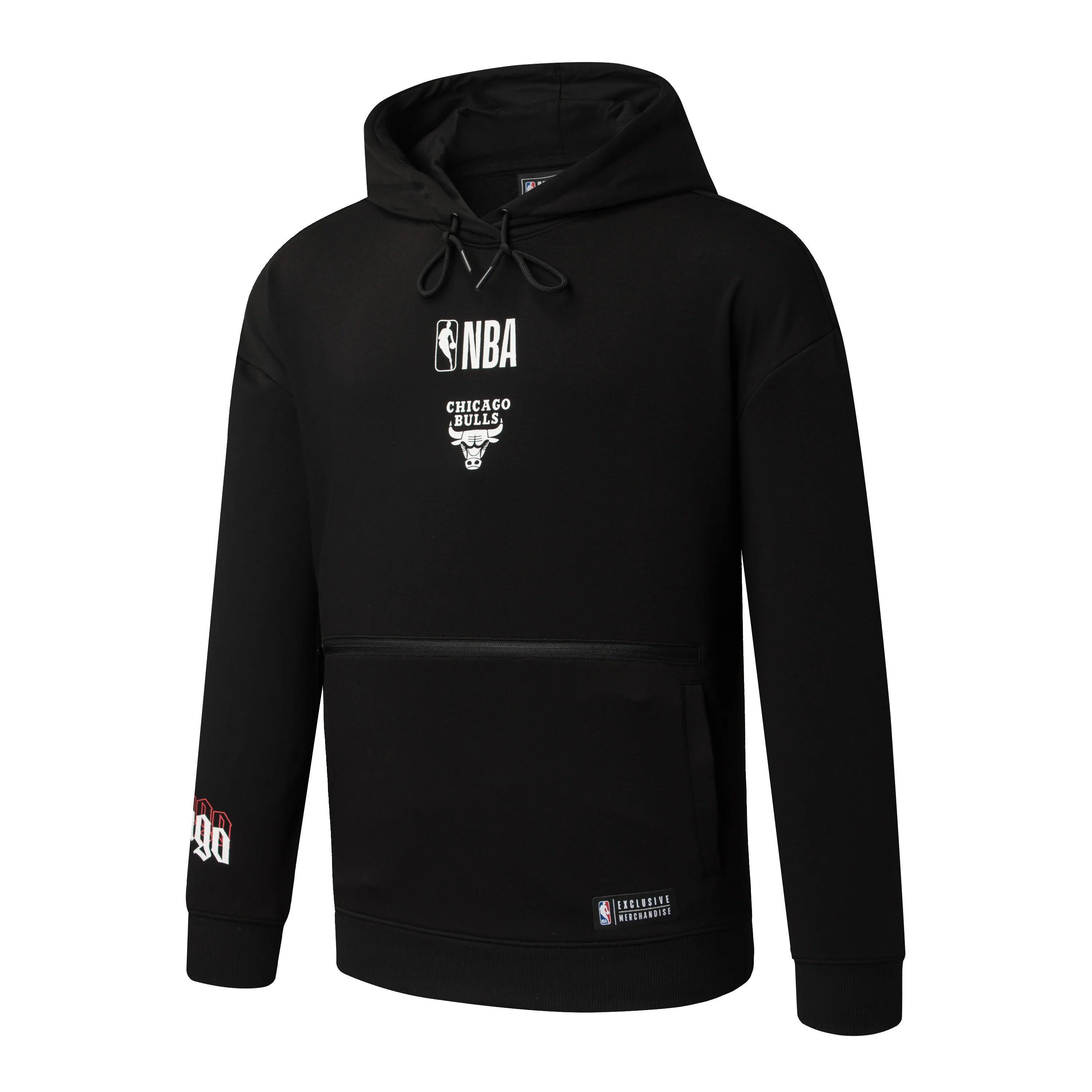 NBA Double Front Pocket Loose Fit Hoodie - Chicago Bulls