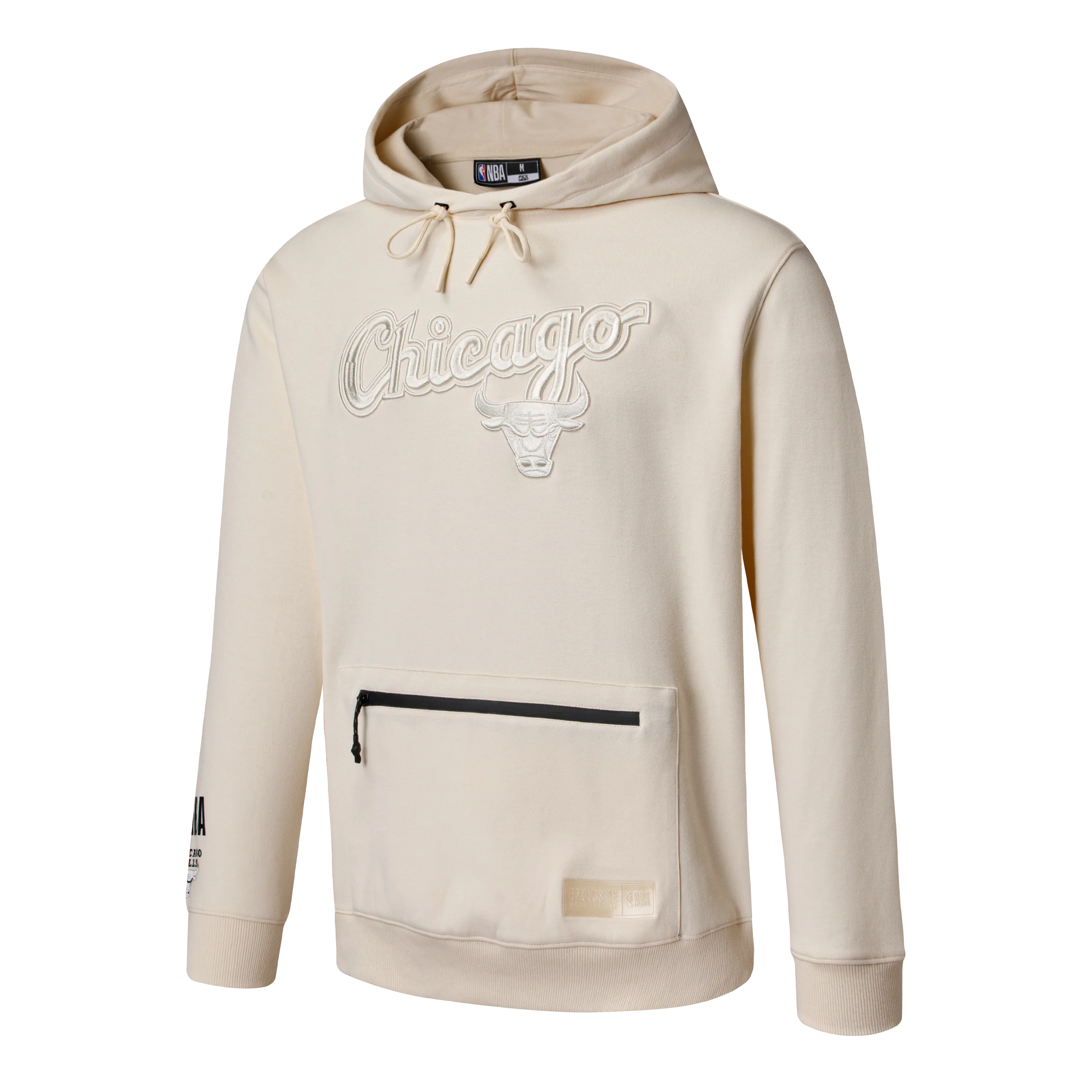 NBA Front 3D Embroidery Regular Fit Hoodie - BULLS