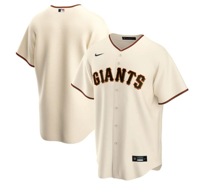 Nike Men's San Francisco Giants Cream Home 2020 Official Replica Team Jersey