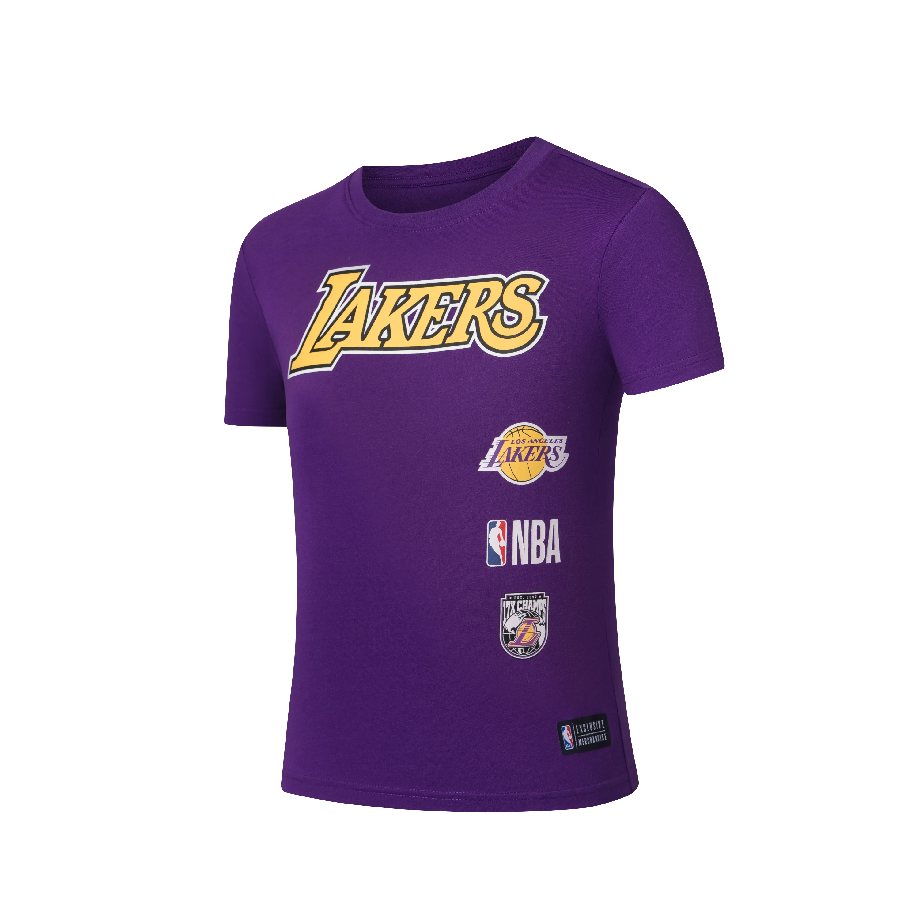 NBA RUBBER HD PRINT RF T-SHIRT - Los Angeles Lakers