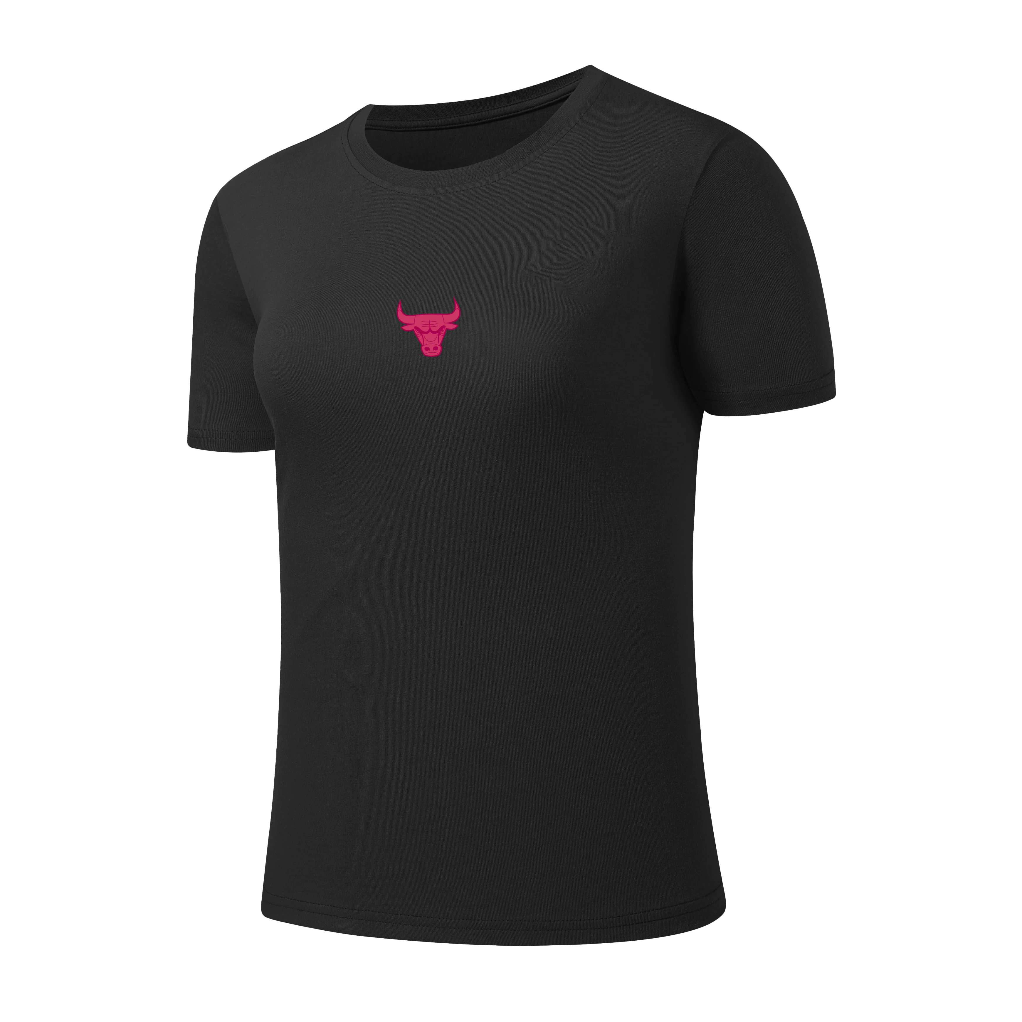 NBA Wordmark Back Embroidery Regular Fit T-shirt - BLACK BULLS