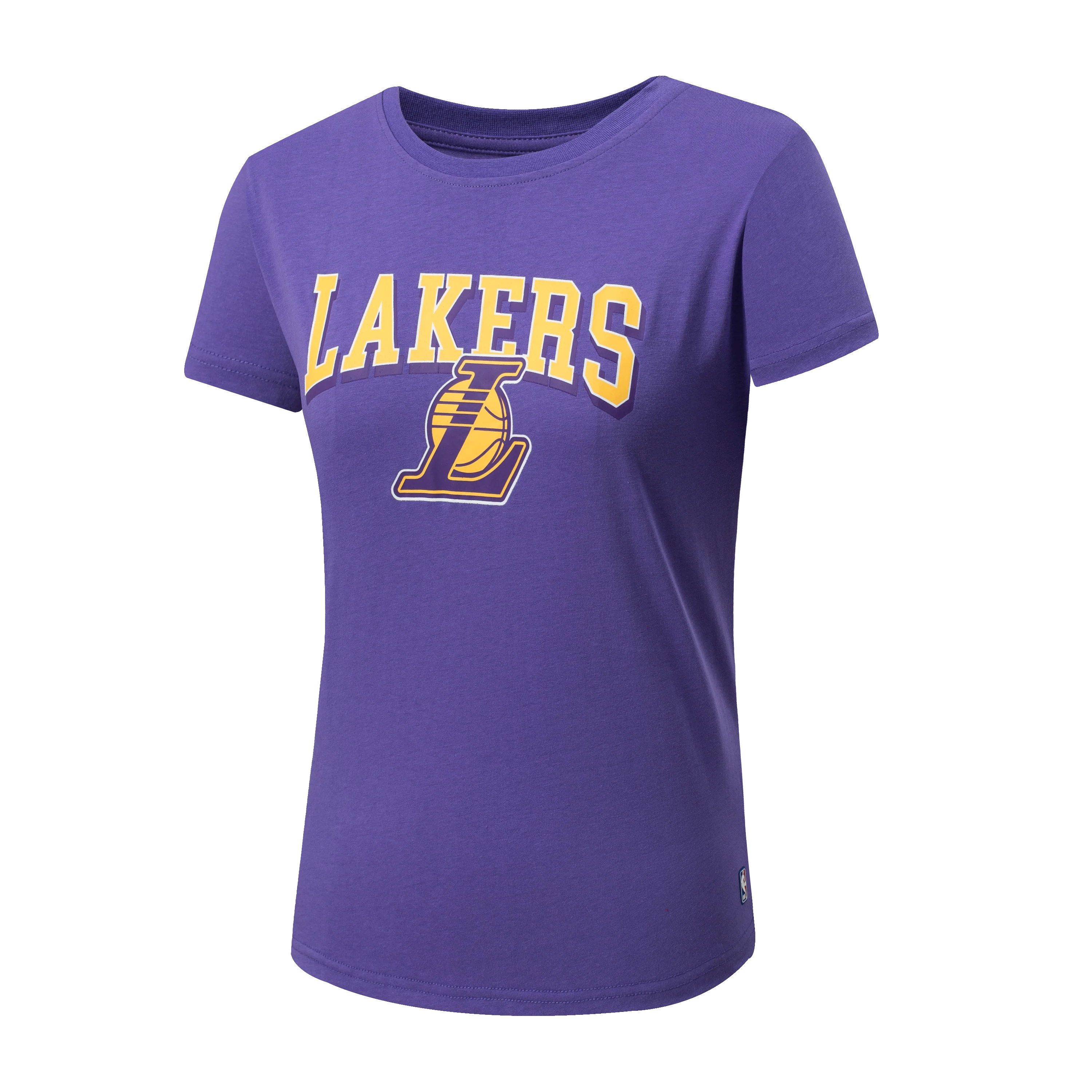 NBA Team Logo Print Regular Fit T-shirt - PURPLE1, LAKERS