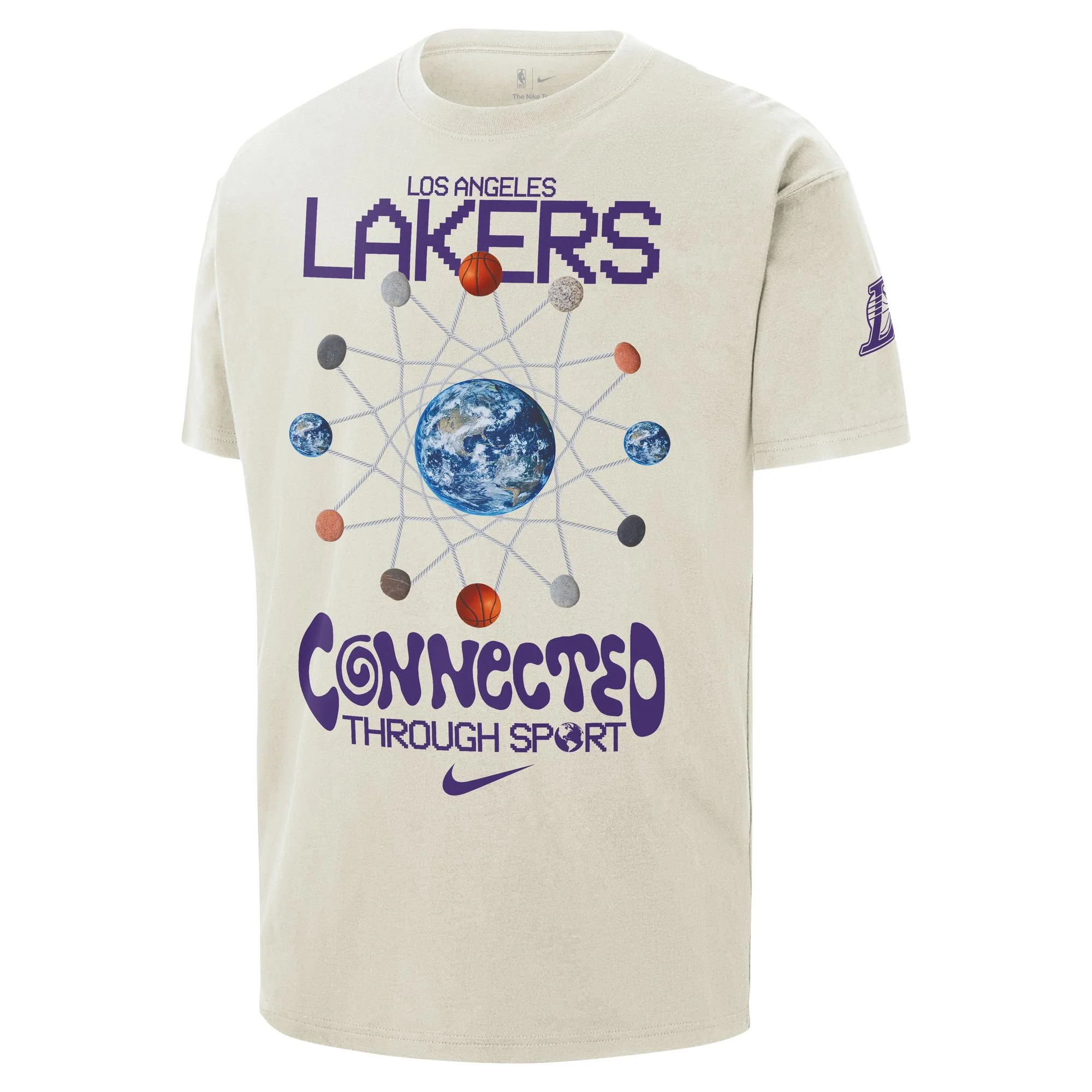 Los Angeles Lakers Courtside Men's Nike NBA Max90 T-Shirt