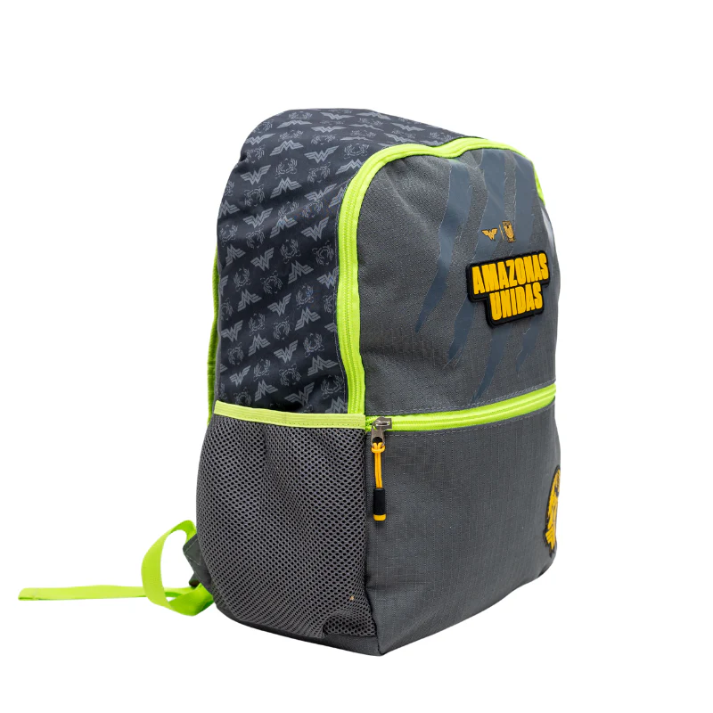 MOCHILA WONDER WOMAN X TIGRES GRIS