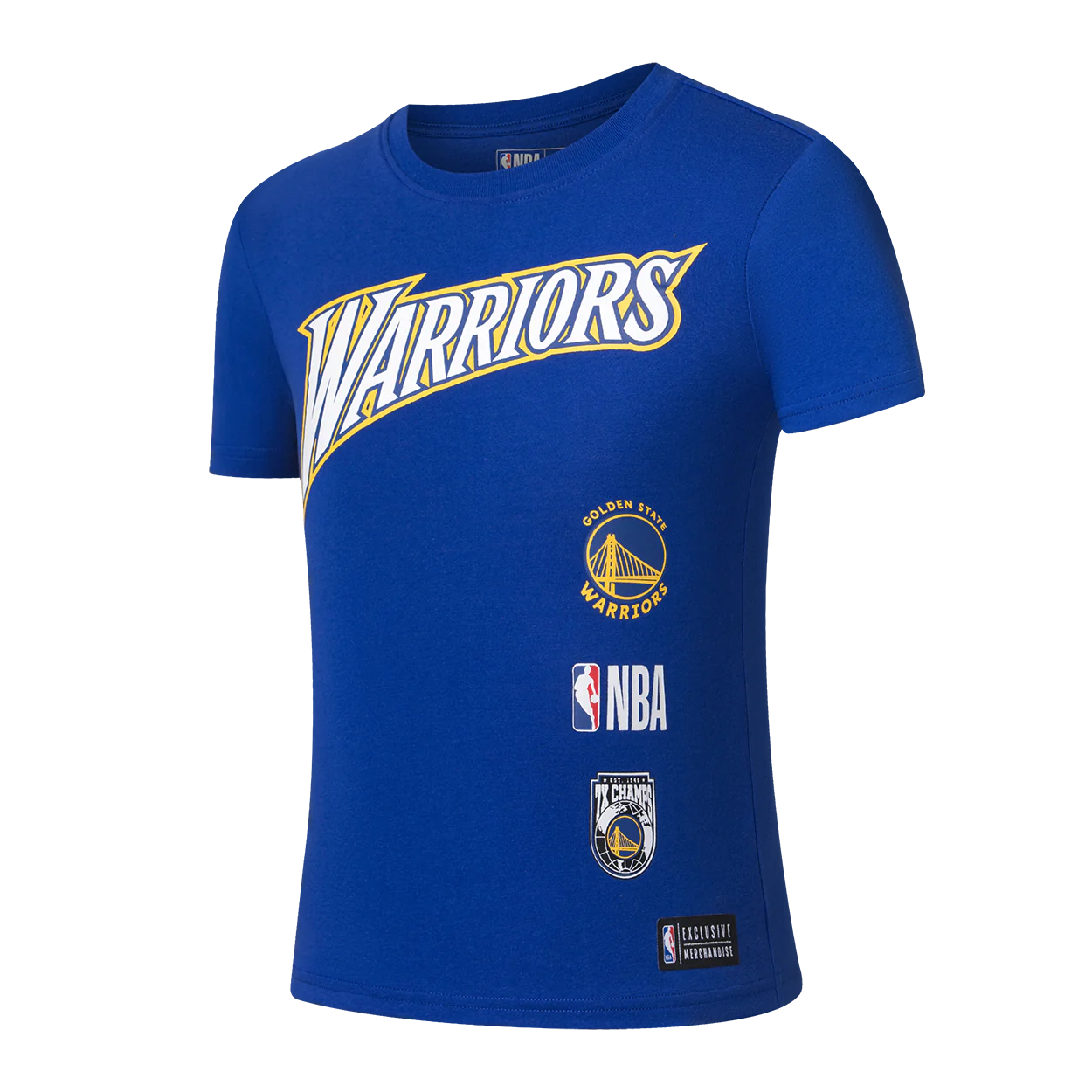 NBA RUBBER HD PRINT RF T-SHIRT - Golden State Warriors