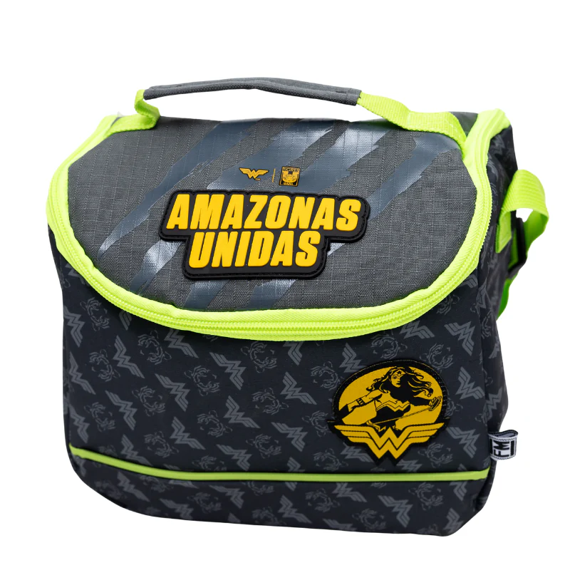 LONCHERA WONDER WOMAN X TIGRES GRIS