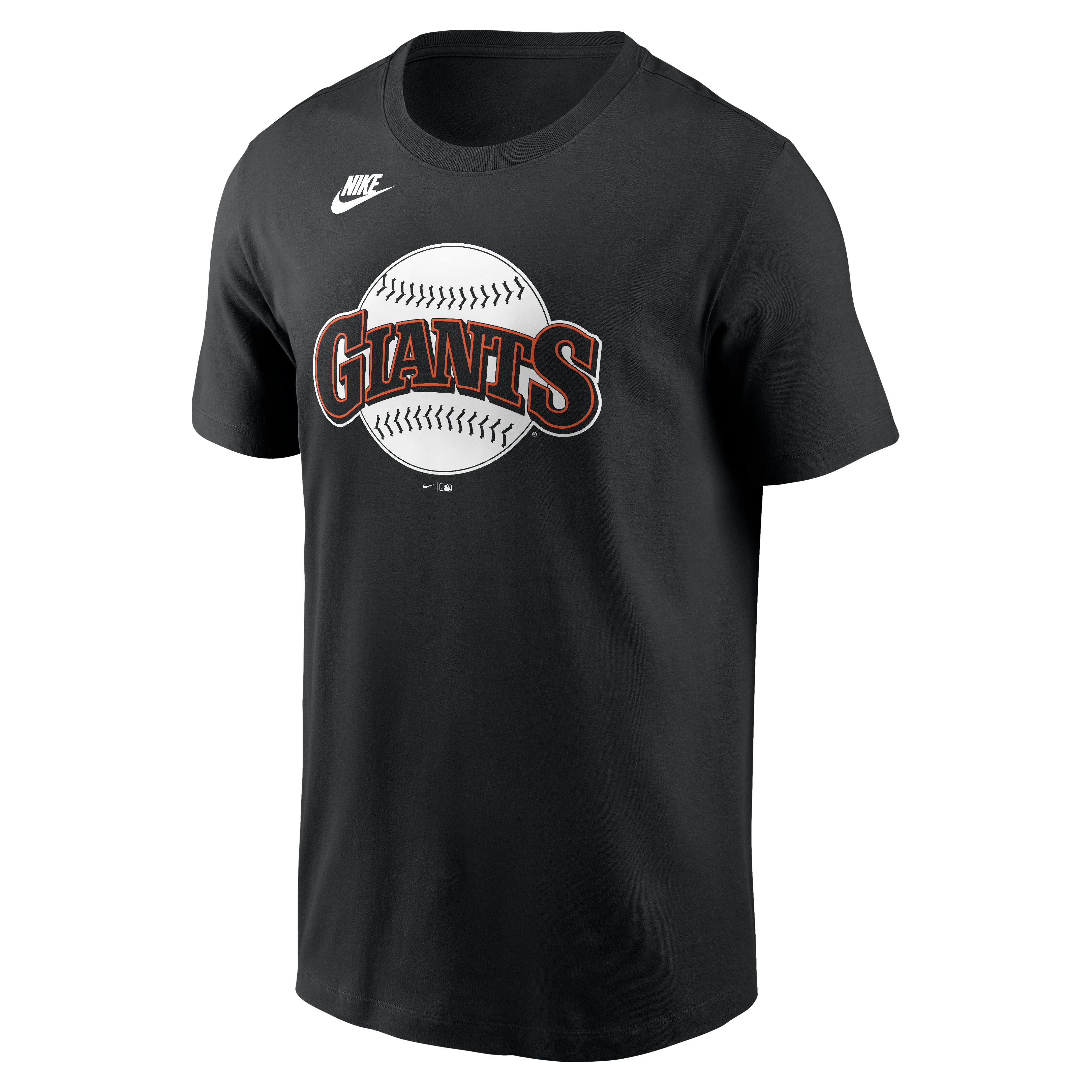 Nike San Francisco Giants Cooperstown Collection Team Logo T-Shirt- Black