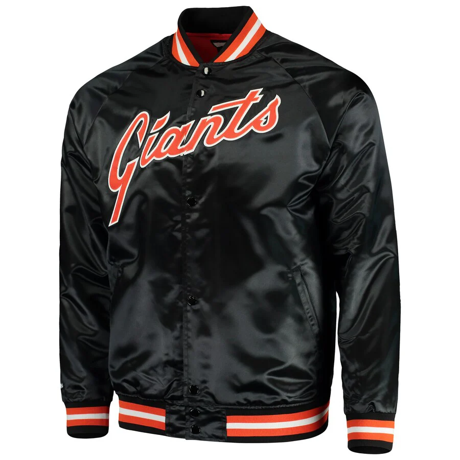 Mitchell & Ness Preschool San Francisco Giants Lightweight Full-Snap Jacket-Black