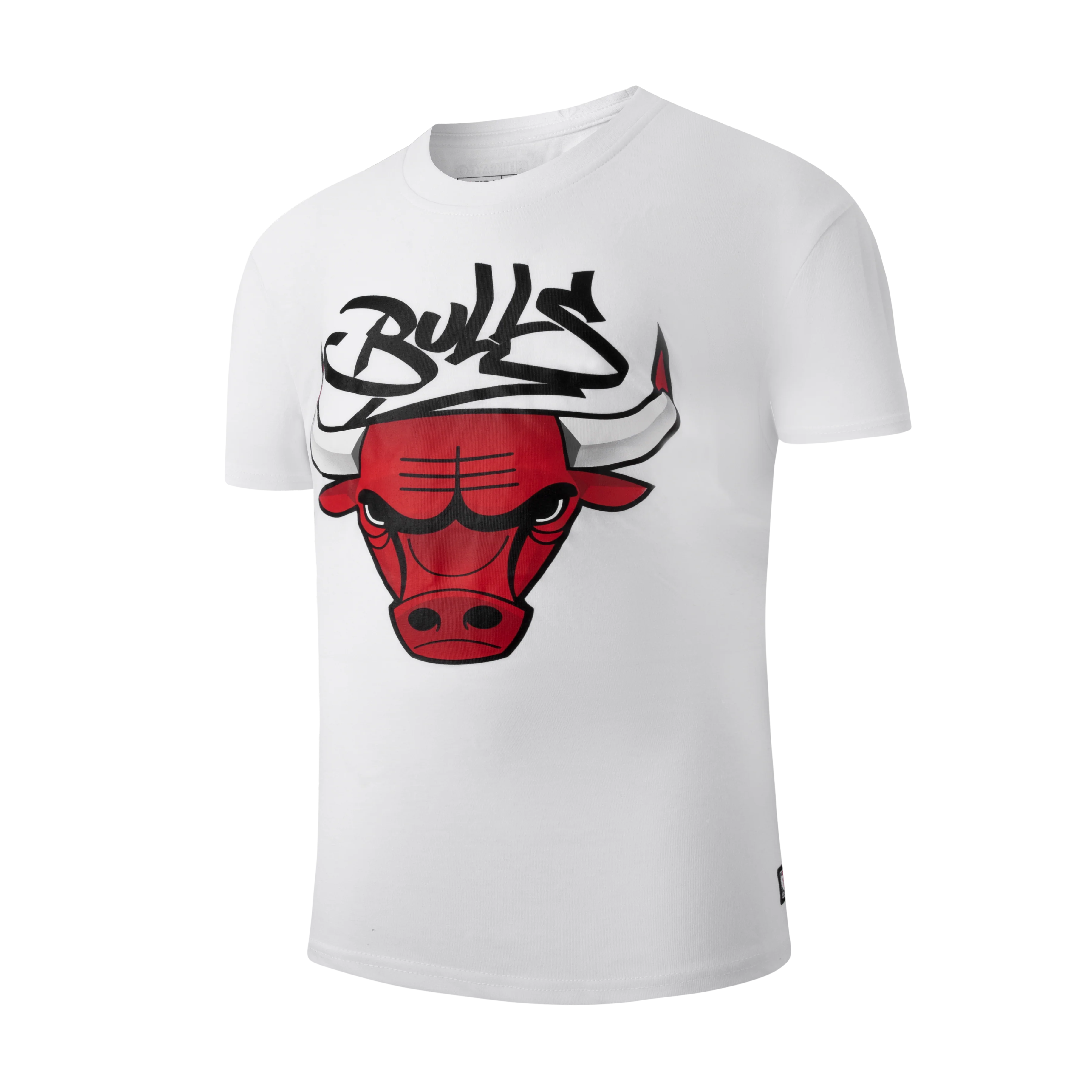 NBA Front Print Regular Fit T-Shirt - BULLS