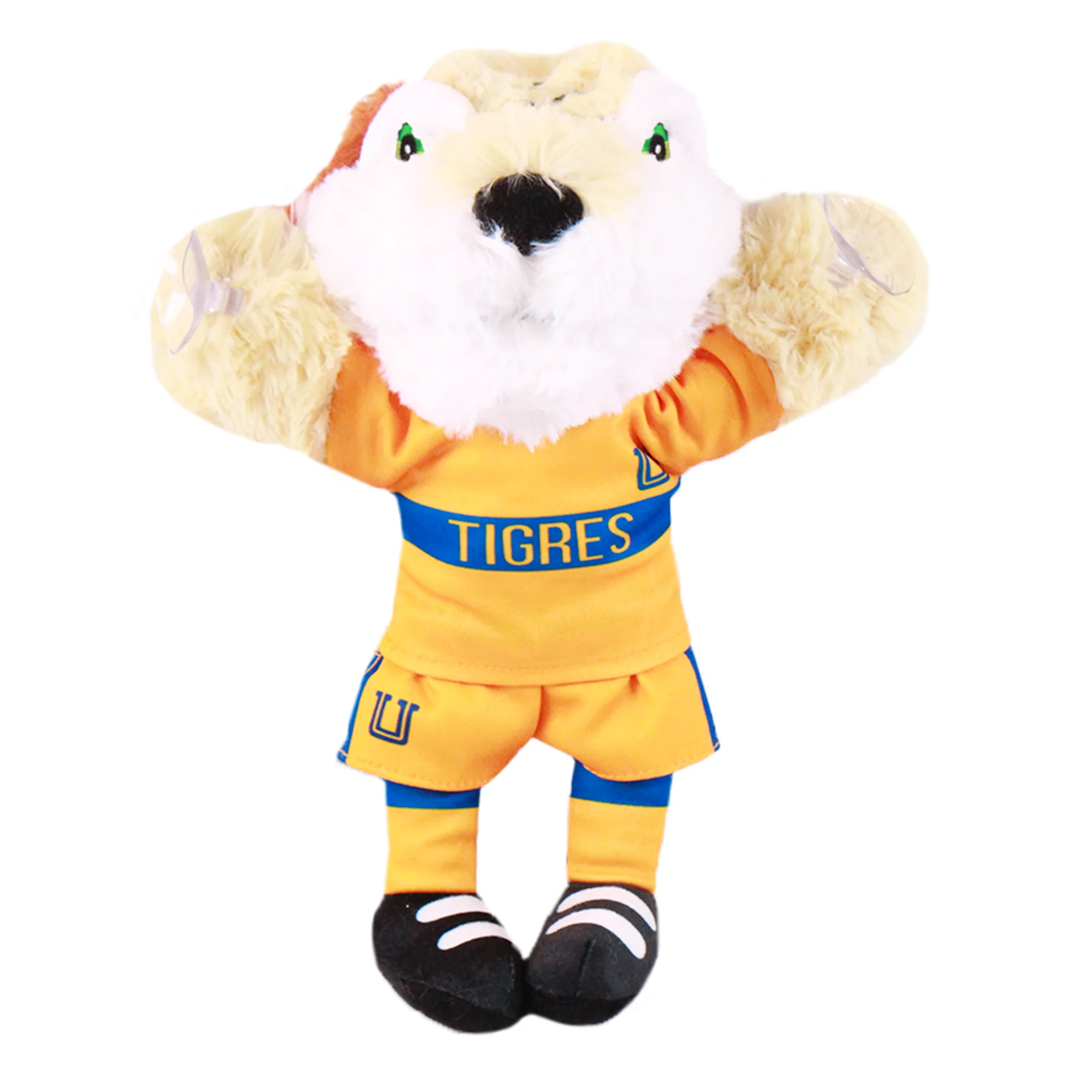 TIGRE PELUCHE VENTOSAS 25CM BEIGE