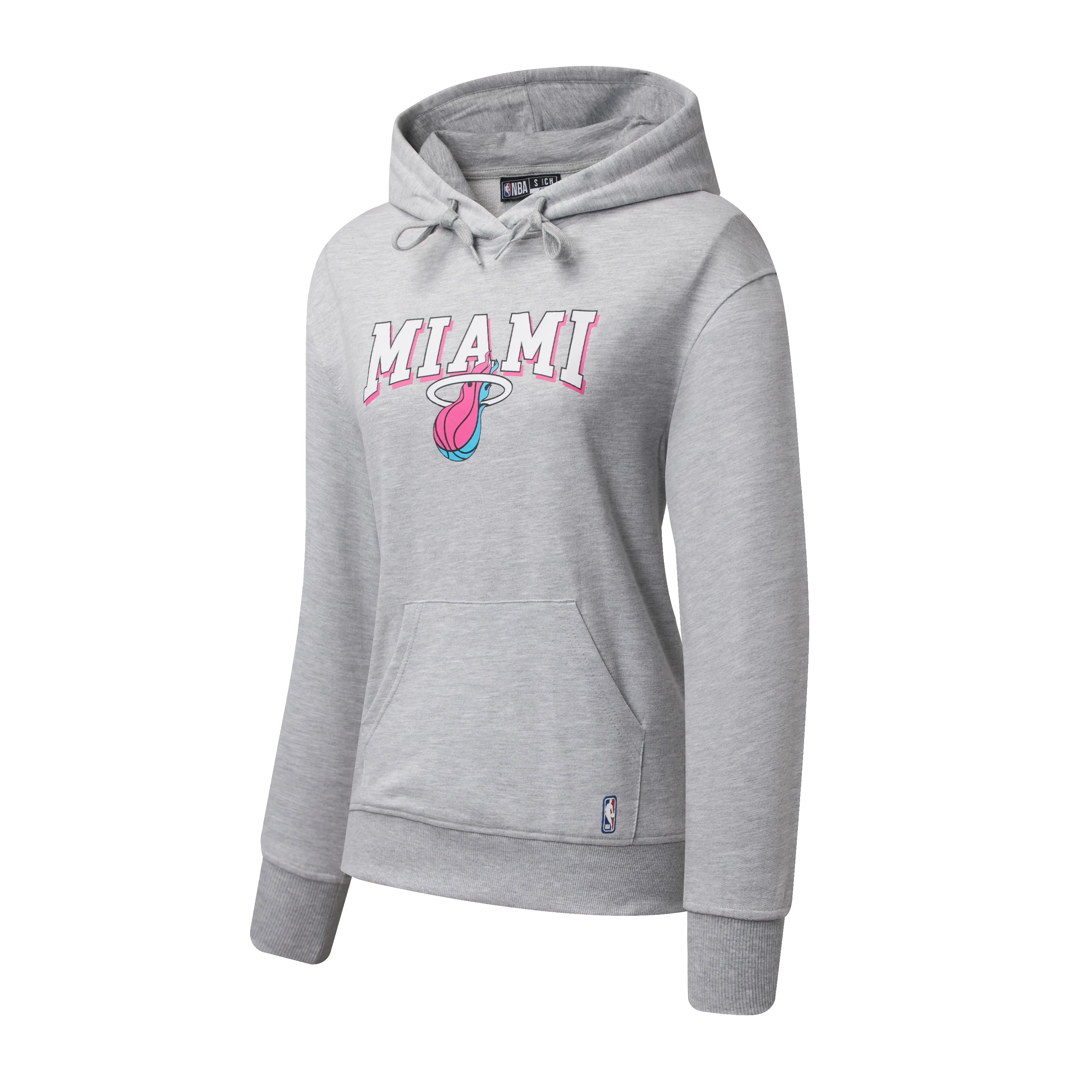 NBA Team Print Loose Hoodie - GRAY1, HEAT