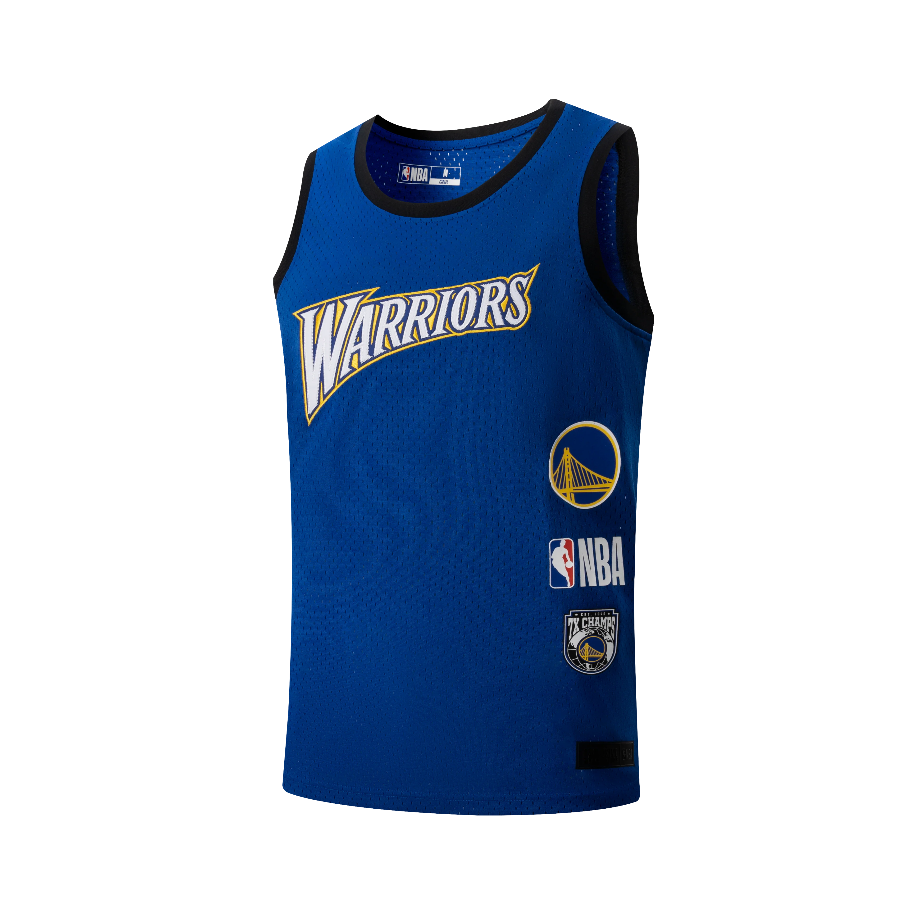 NBA Logo Patches RF Mesh Tank Top - Golden State Warriors