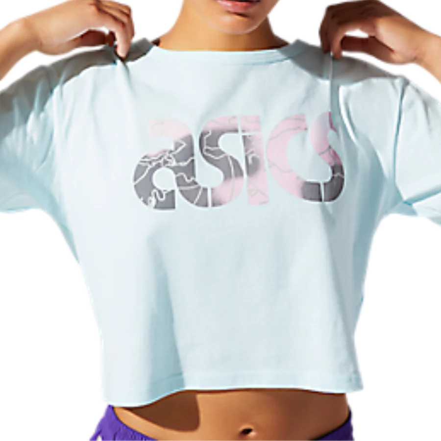 Playera Cropped Asics Mujer