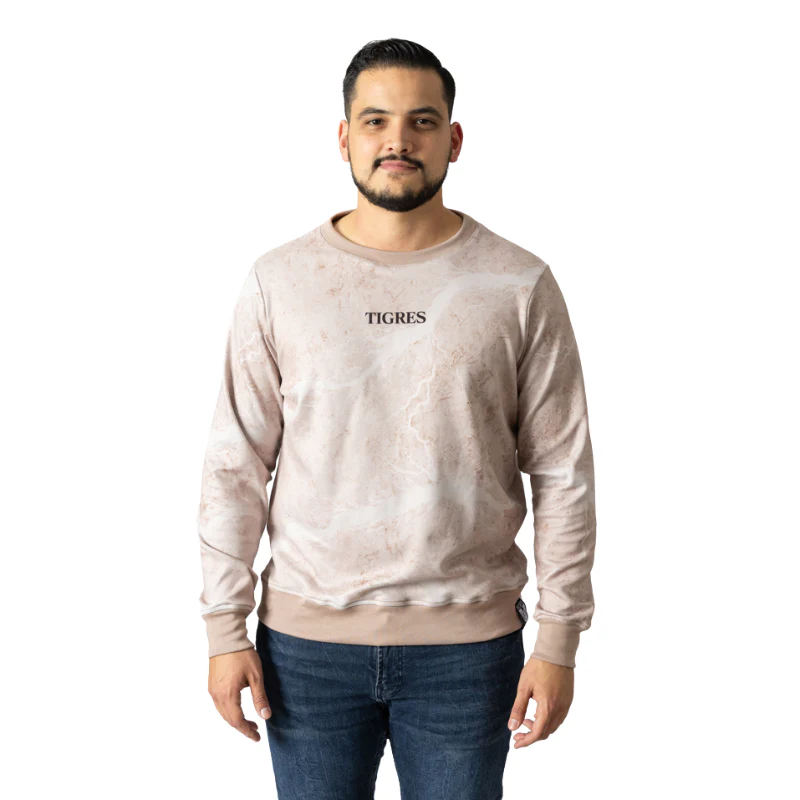 CREWNECK TIGRES FUERZA BEIGE