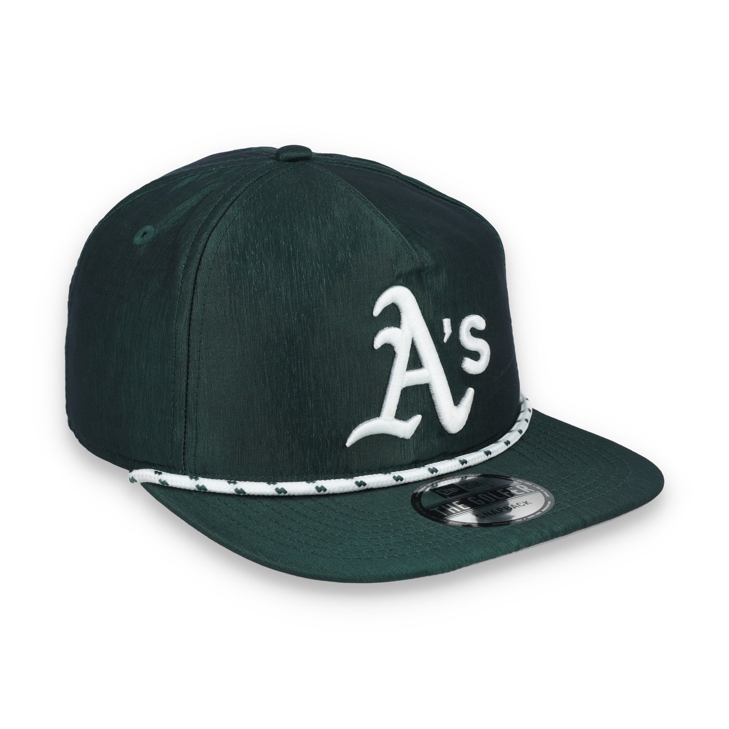 New Era Oakland Athletics Golfer Team Rope Snapback Hat - Green
