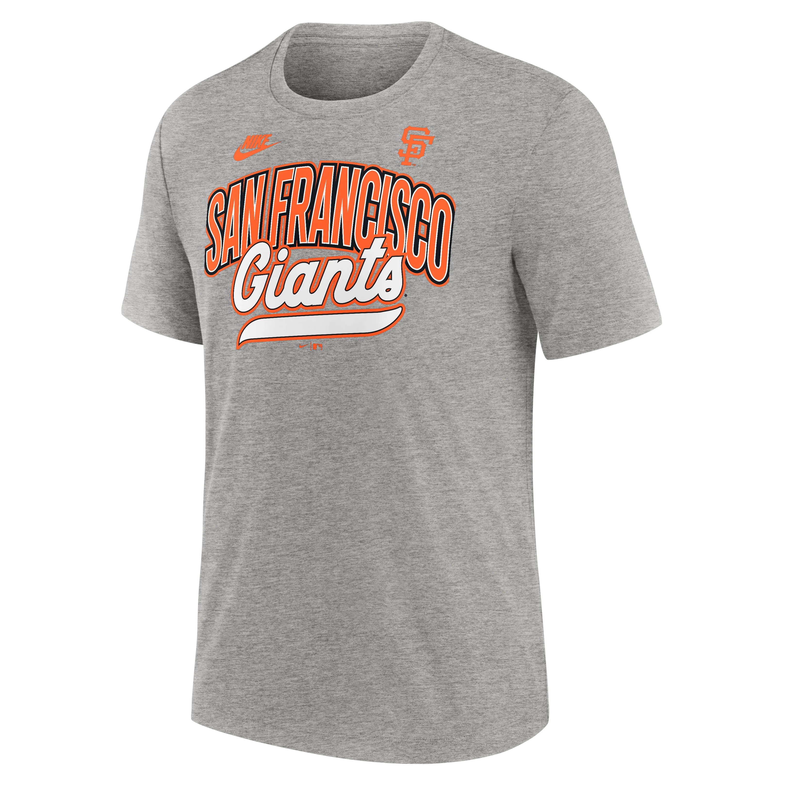 Nike San Francisco Giants Cooperstown Collection Retro Tri-Blend T-Shirt- Heather Gray