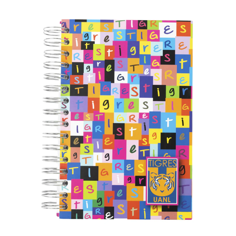 LIBRETA COLORES TIGRES CHICA