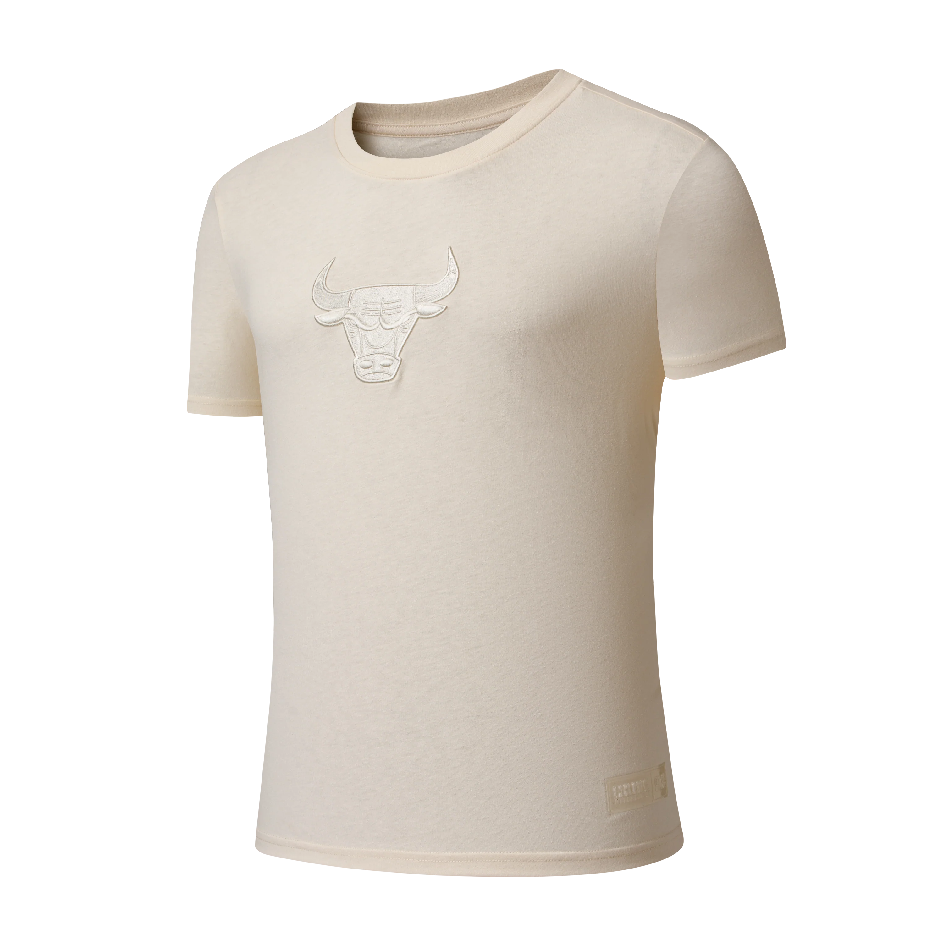 NBA Front 3D Embroidery And Back HD Print Regular Fit T-Shirt - BULLS