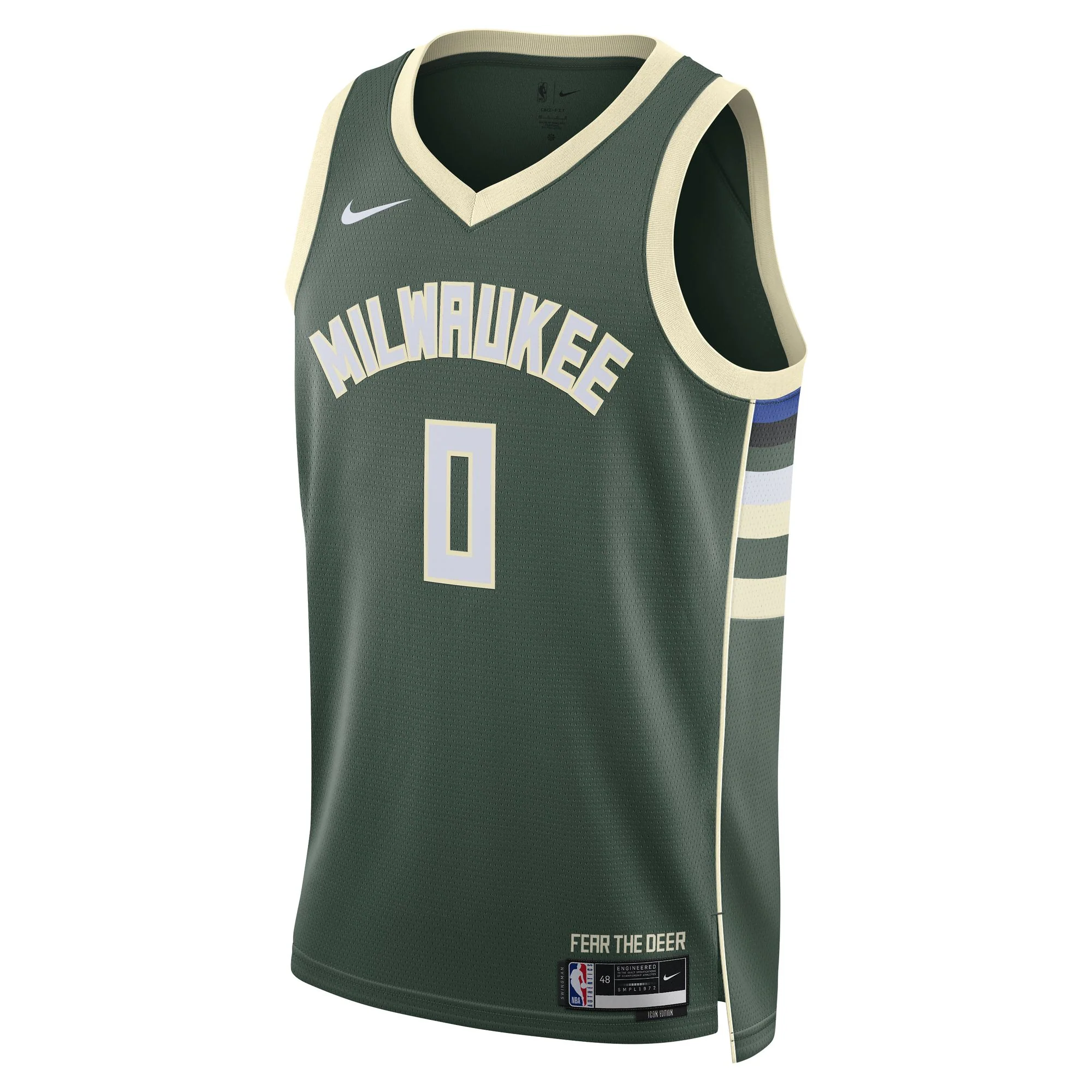 Nike Damian Lillard Milwaukee Bucks 2022/23 Swingman Icon Edition Jersey