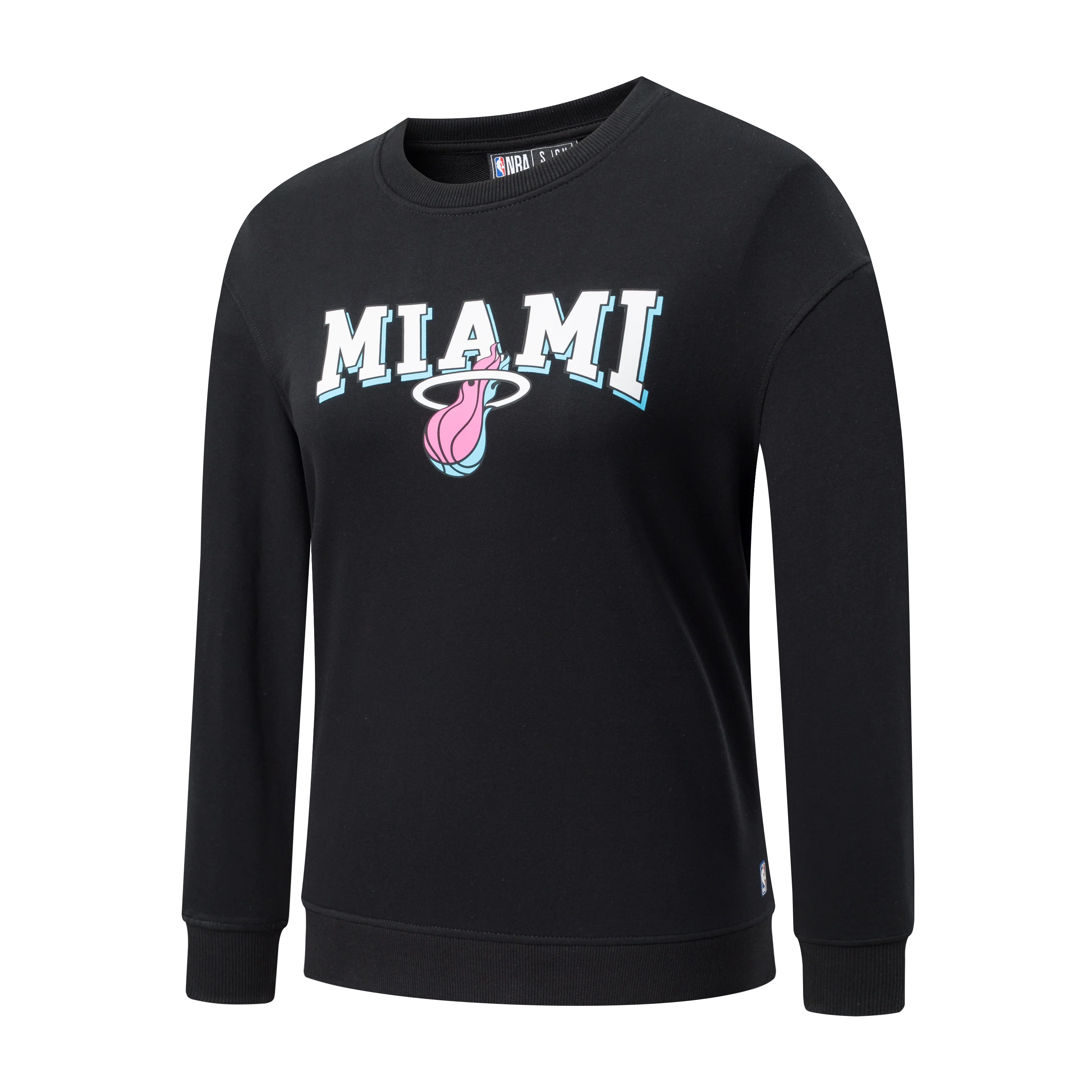 NBA Team Print Loose Fit Sweatshirt - BLACK2, HEAT