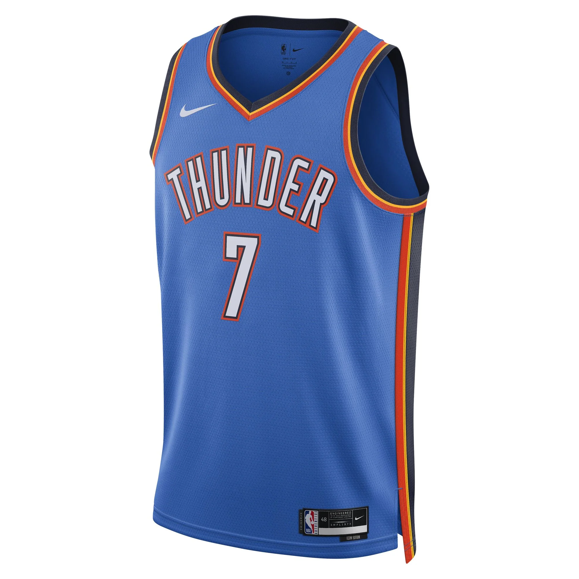 Nike NBA Oklahoma City Thunder Chet Holmgren Icon Edition Swingman Jersey