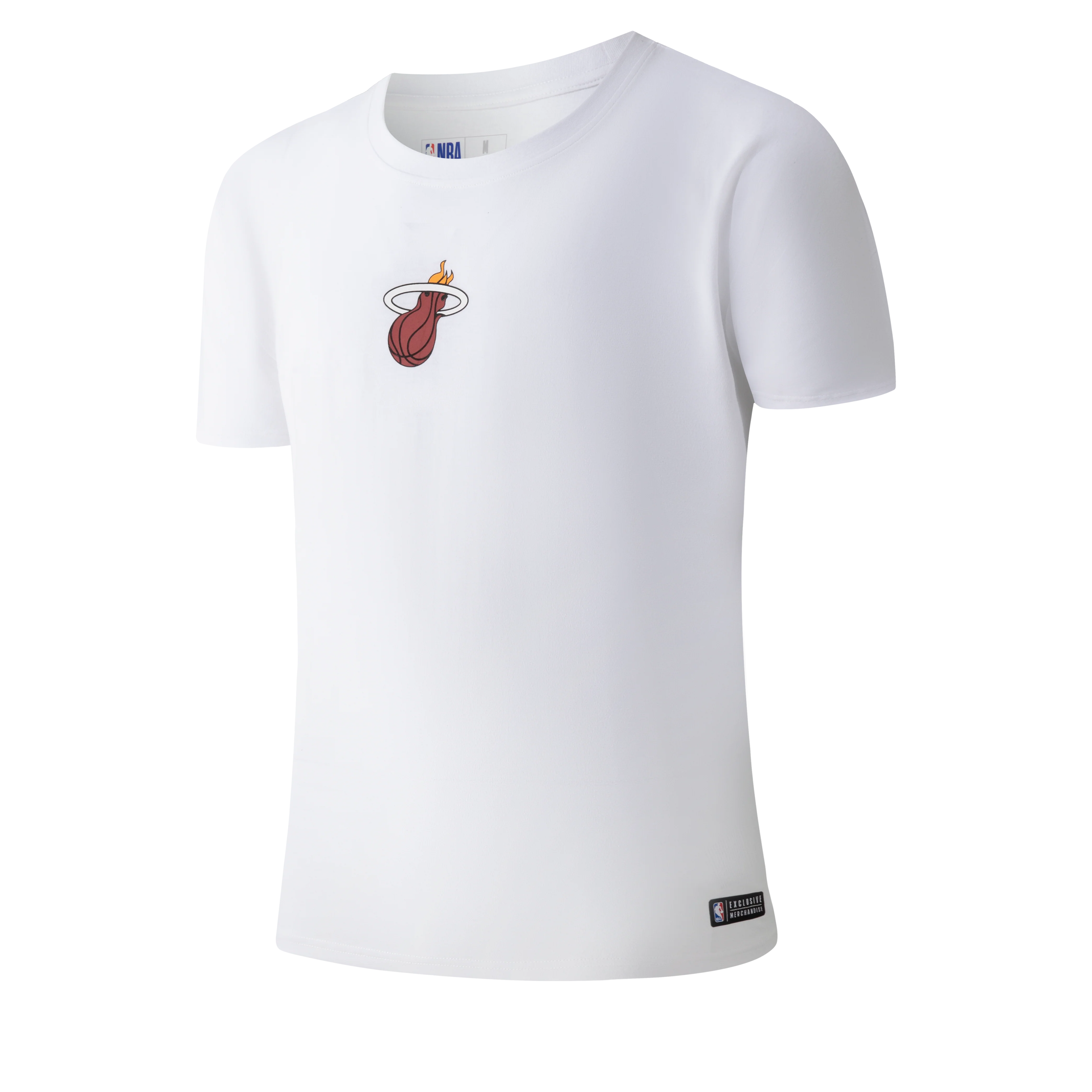 NBA Back Team Print Loose Fit Two Seam T-Shirt - Heat