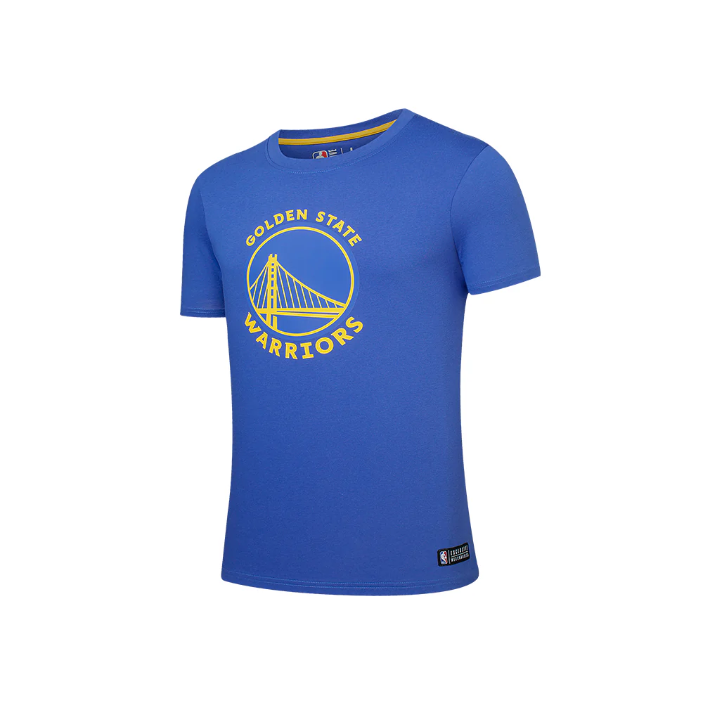 NBA BASICS PRIMARY LOGO T-SHIRT - ROYAL, WARRIORS
