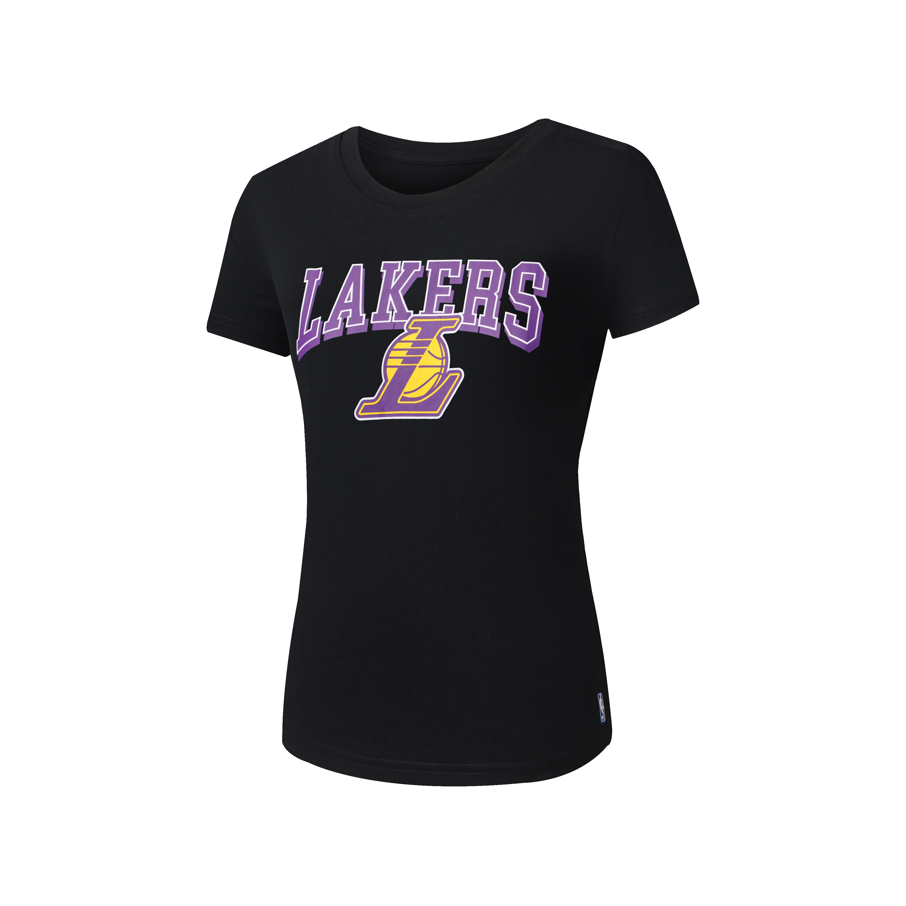 NBA Team Logo Print Regular Fit T-shirt - BLACK1, LAKERS