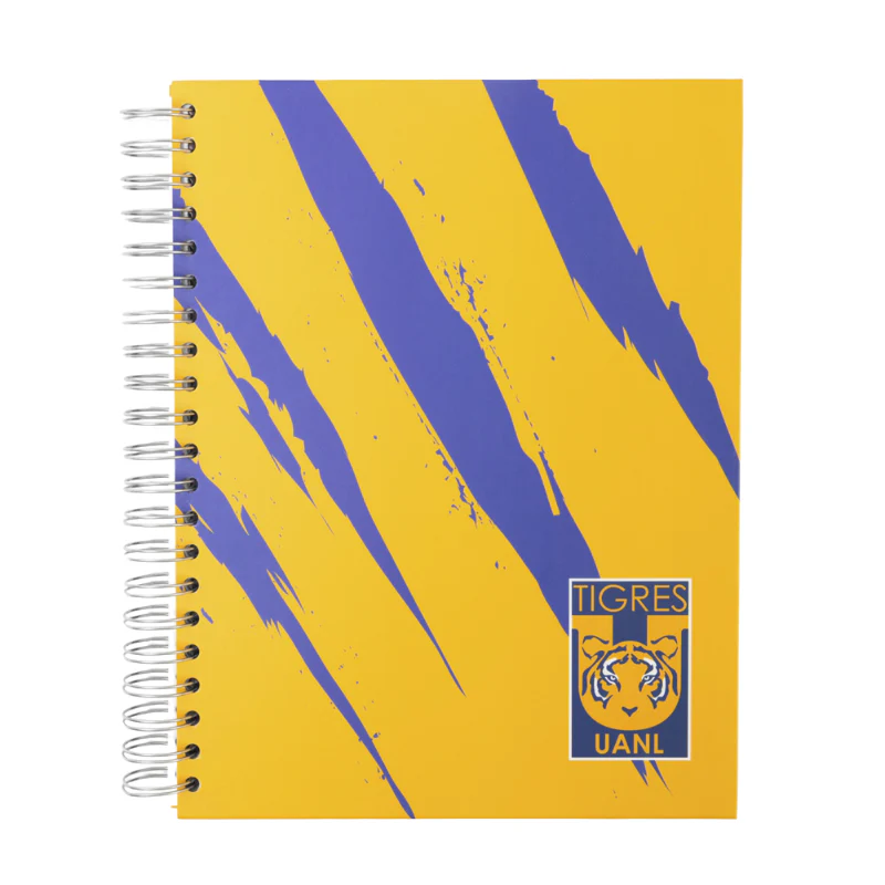 LIBRETA AMARILLA GARRA TIGRES