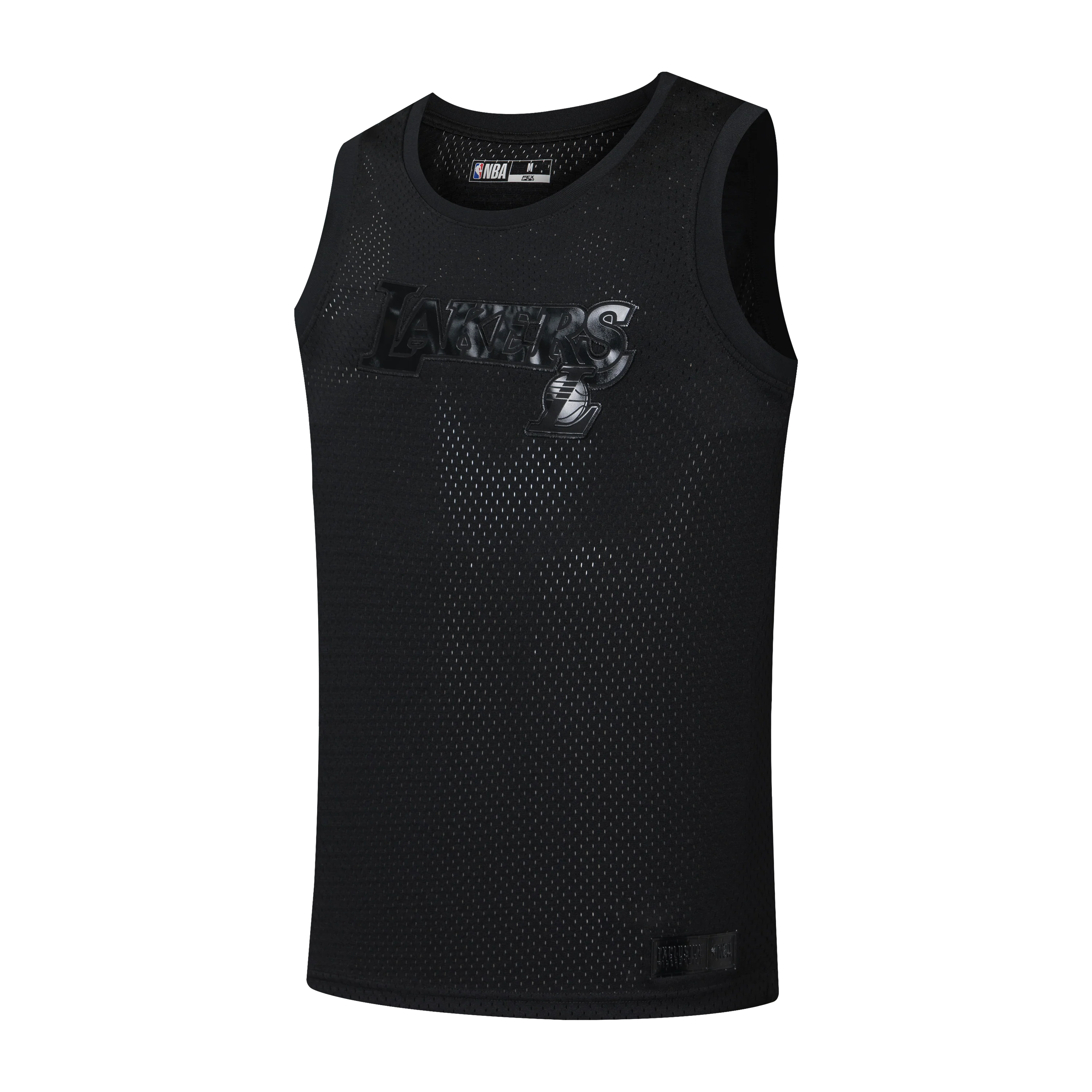 NBA Front Placement Embroidery Regular Fit Mesh Tank Top - LAKERS