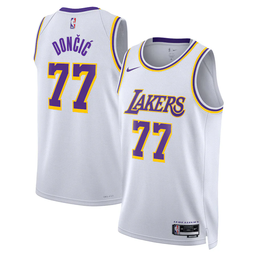 Los Angeles Lakers Luka Dončić Nike Association Edition Swingman Jersey