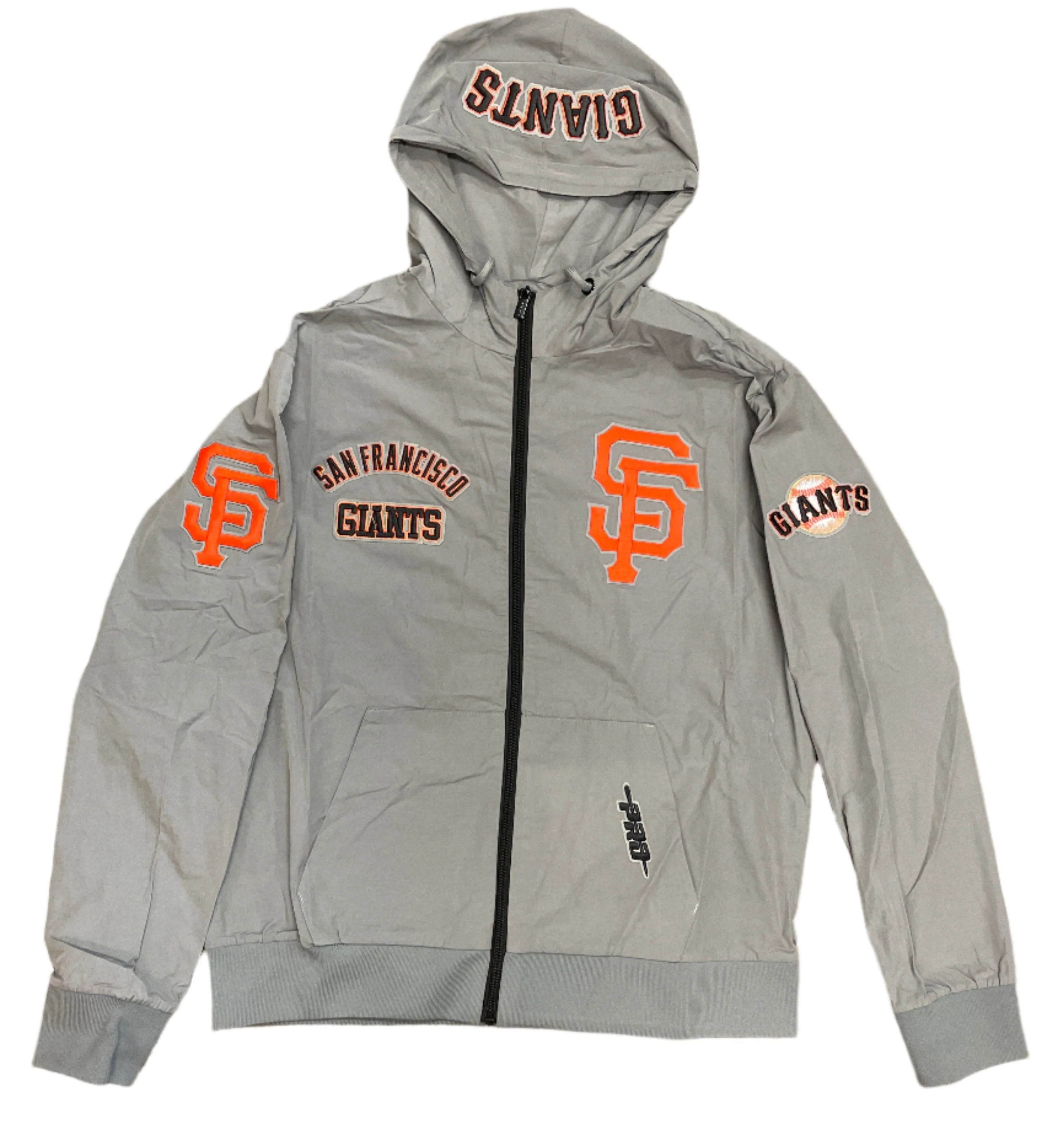 Pro Standard Men's San Francisco Giants Hybrid Woven Jacket-Gray