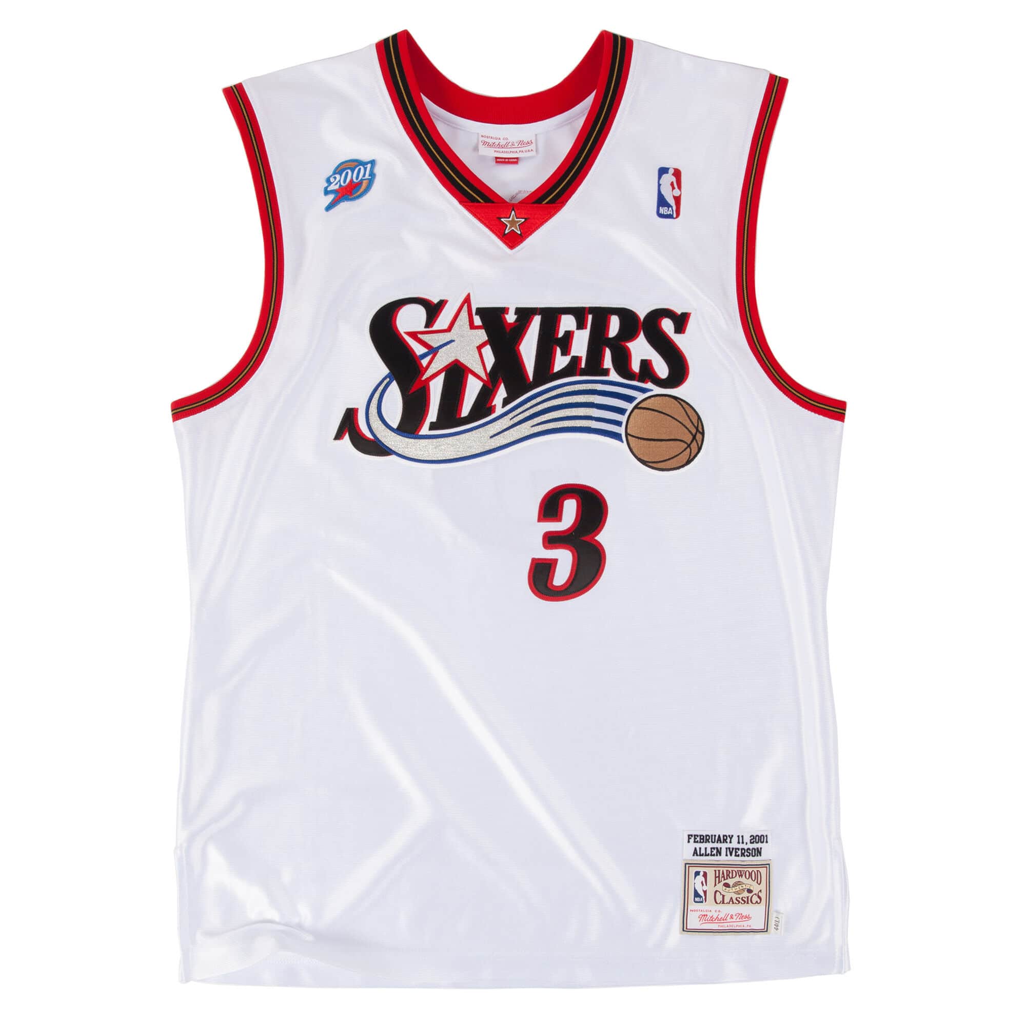 NBA AUTHENTIC JERSEY 76ERS 2001 ALLEN IVERSON