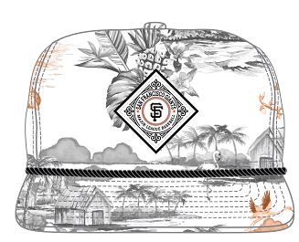 New Era San Francisco Giants Golfer Printed Snapback Hat -