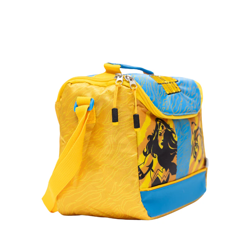 LONCHERA WONDER WOMAN X TIGRES AMARILLA
