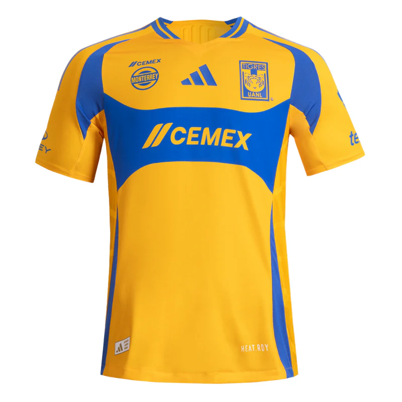 JERSEY LOCAL TIGRES 24/25 (VERSION JUGADOR) OPCIÓN PARCHE DE 65 AÑOS