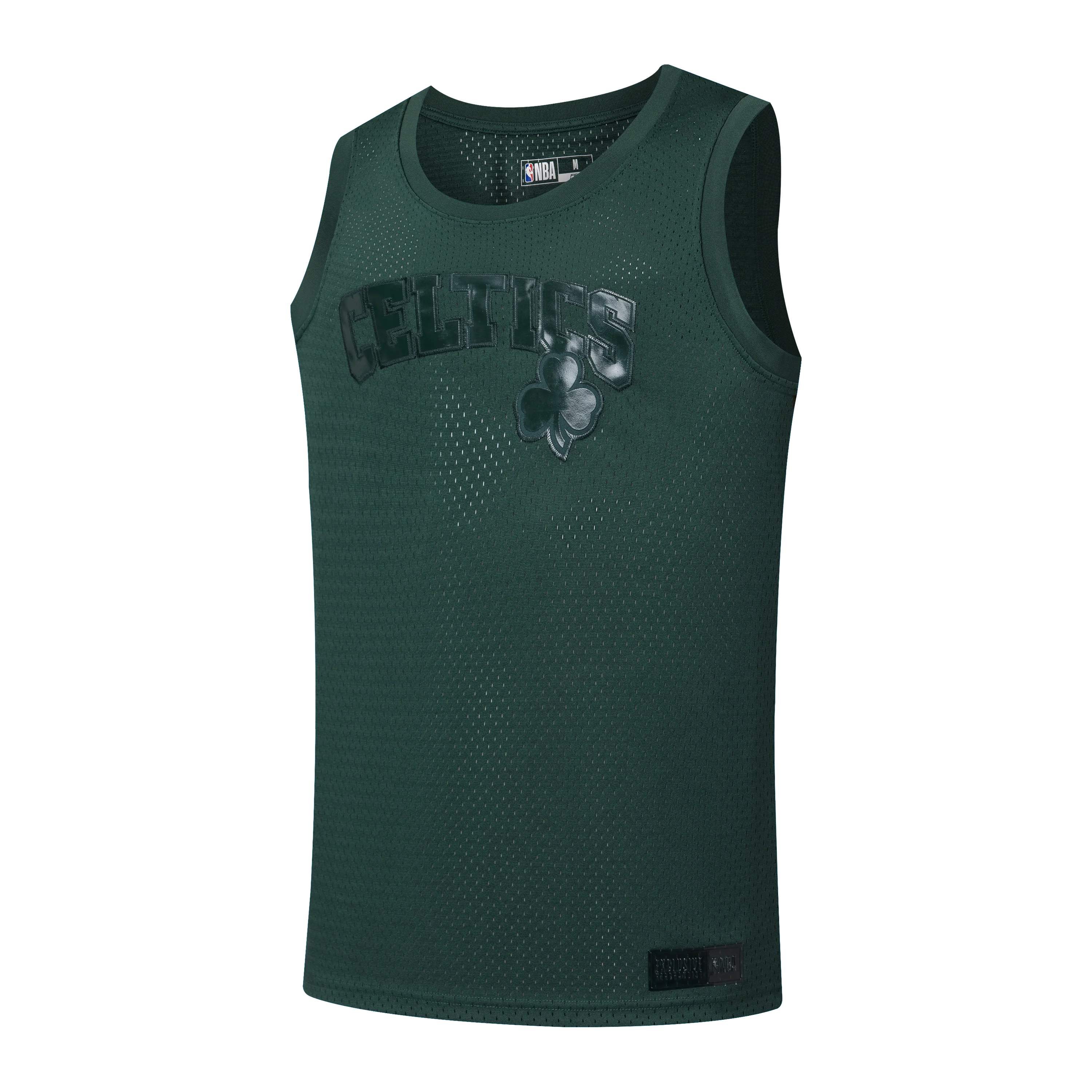 NBA Front Placement Embroidery Regular Fit Mesh Tank Top - CELTICS