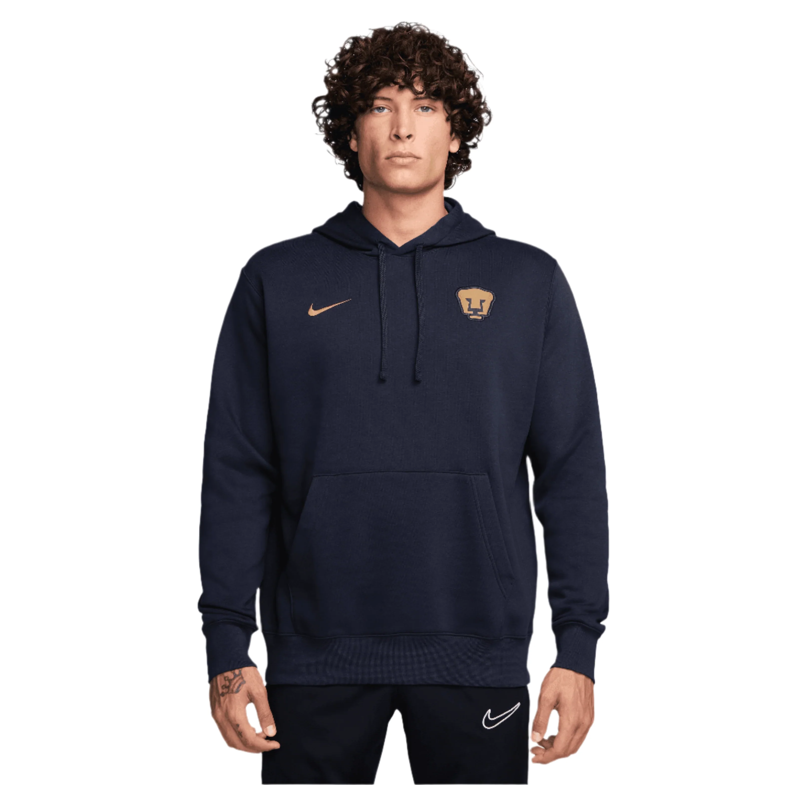 Nike Men's Pumas UNAM Club Fleece Pullover Hoodie -Navy