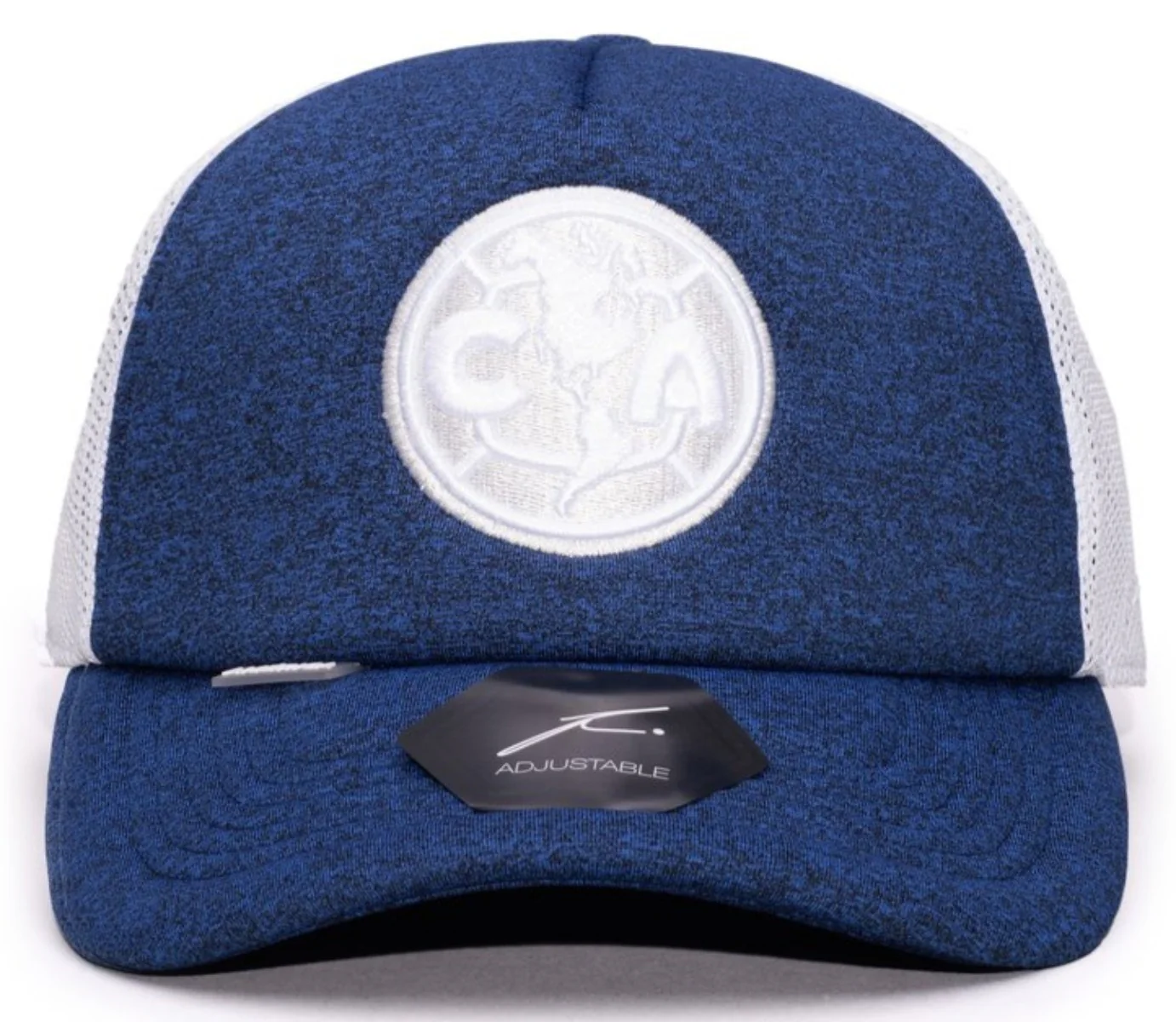 FI COLLECTIONS CLUB AMERICA DRIBBLING TRUCKER SNAPBACK HAT-NAVY/WHITE